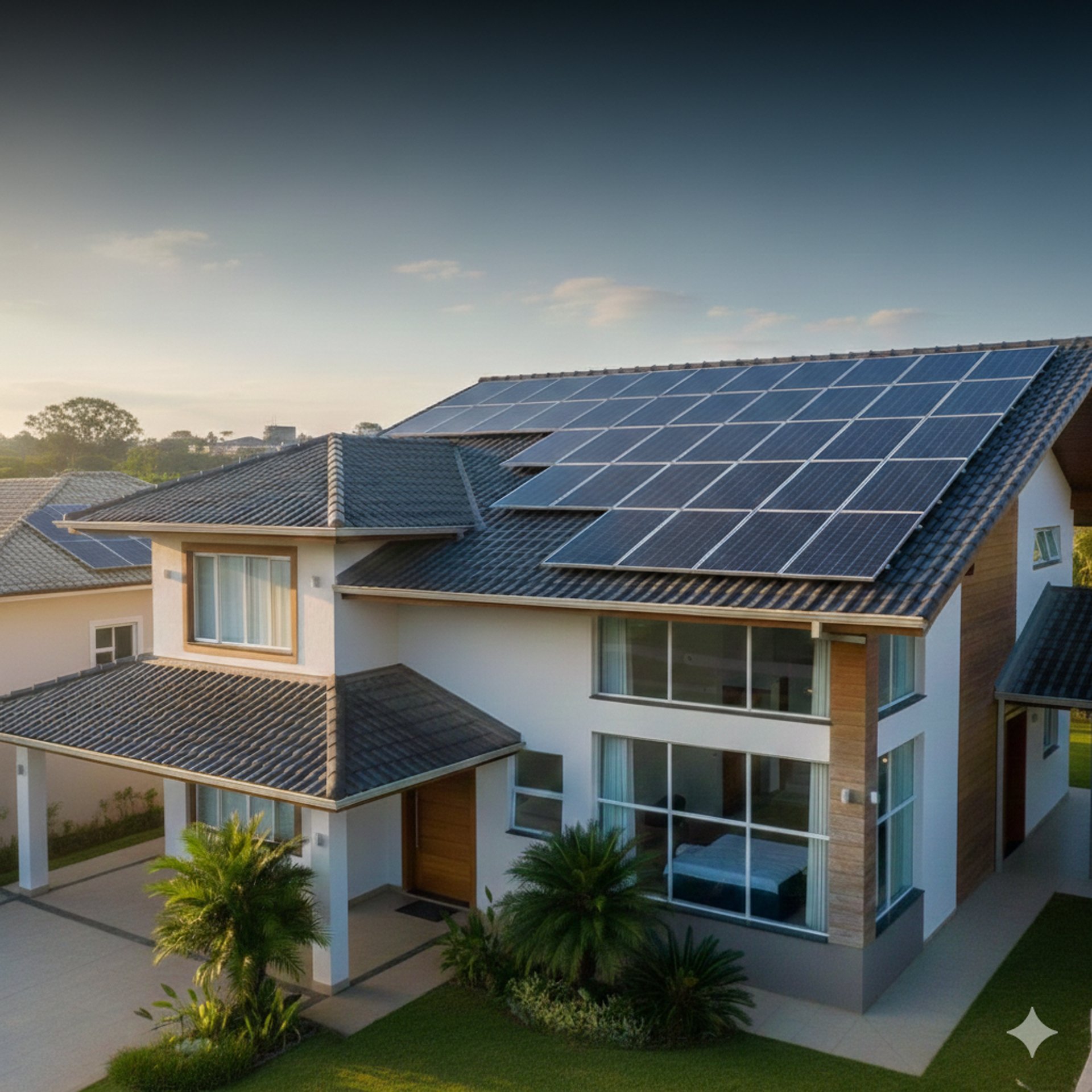 blue and white solar panels