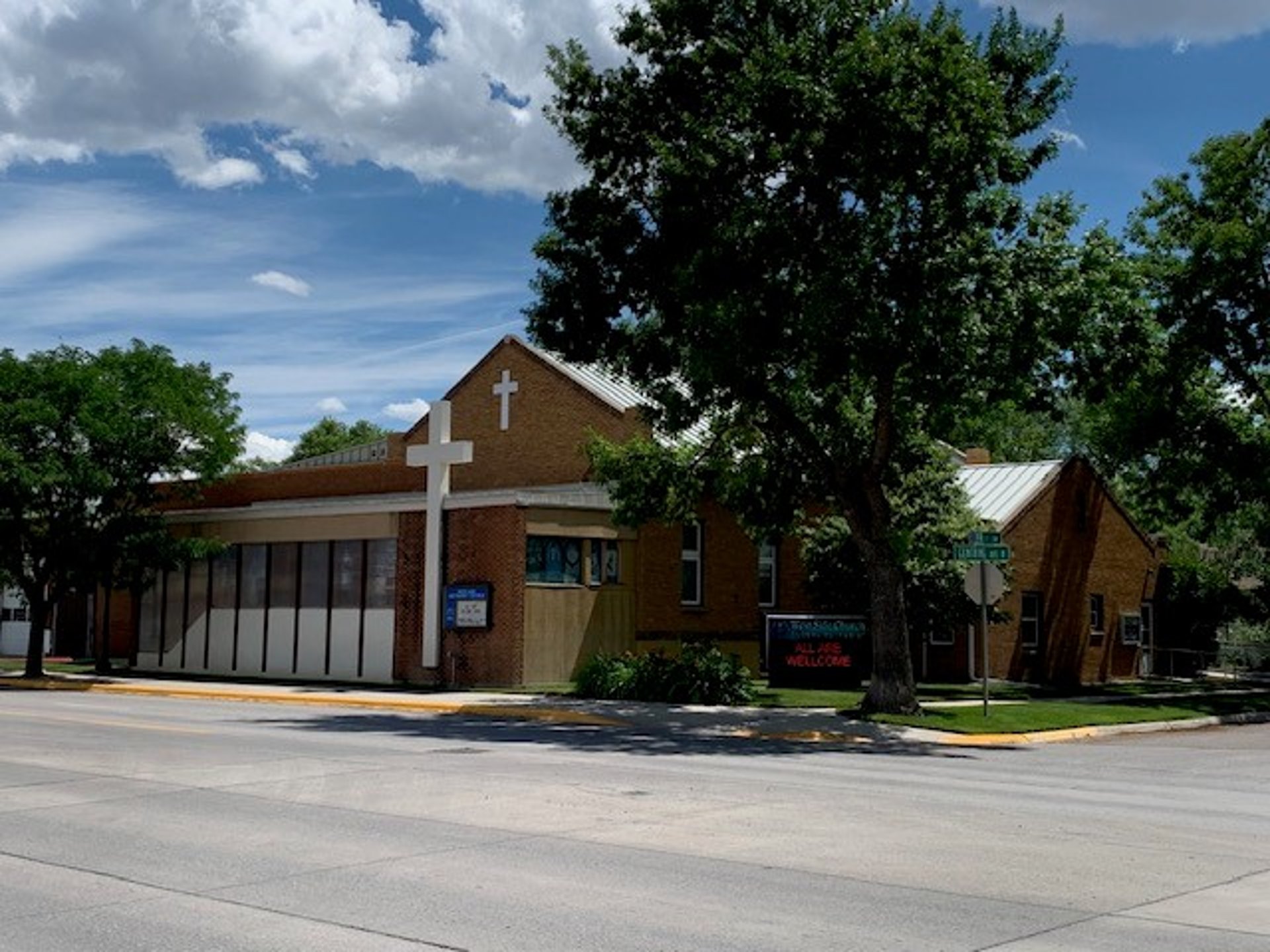 white and red concrete cathedral