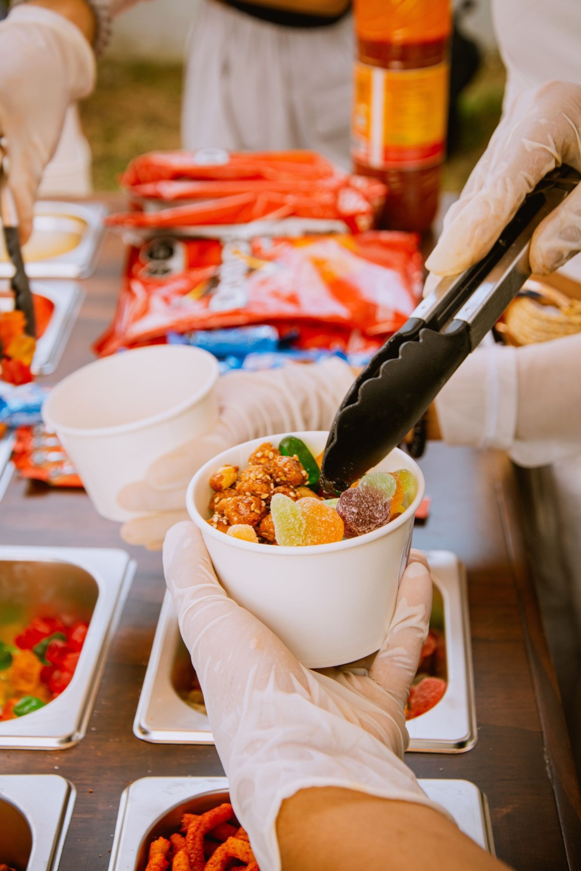 BARRA DE DULCES EN SERVICIO