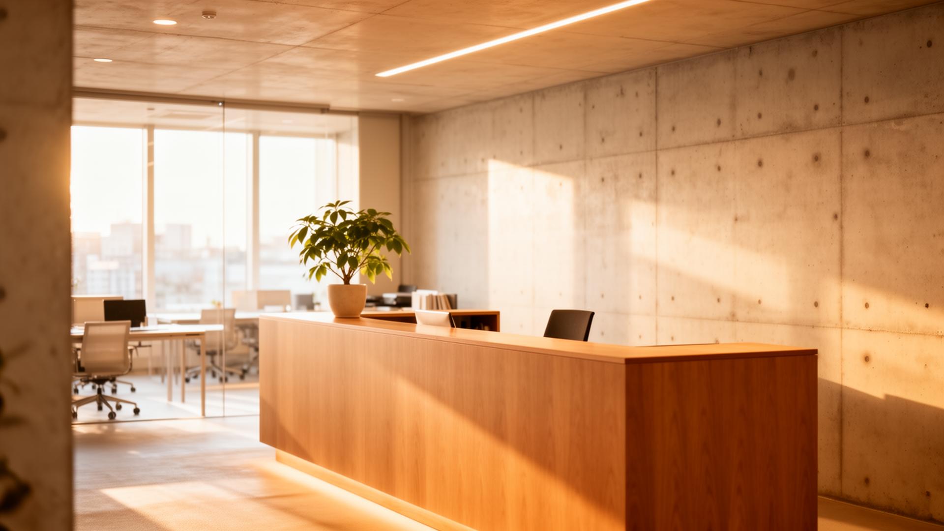 an abstract photo of a curved building with a blue sky in the background