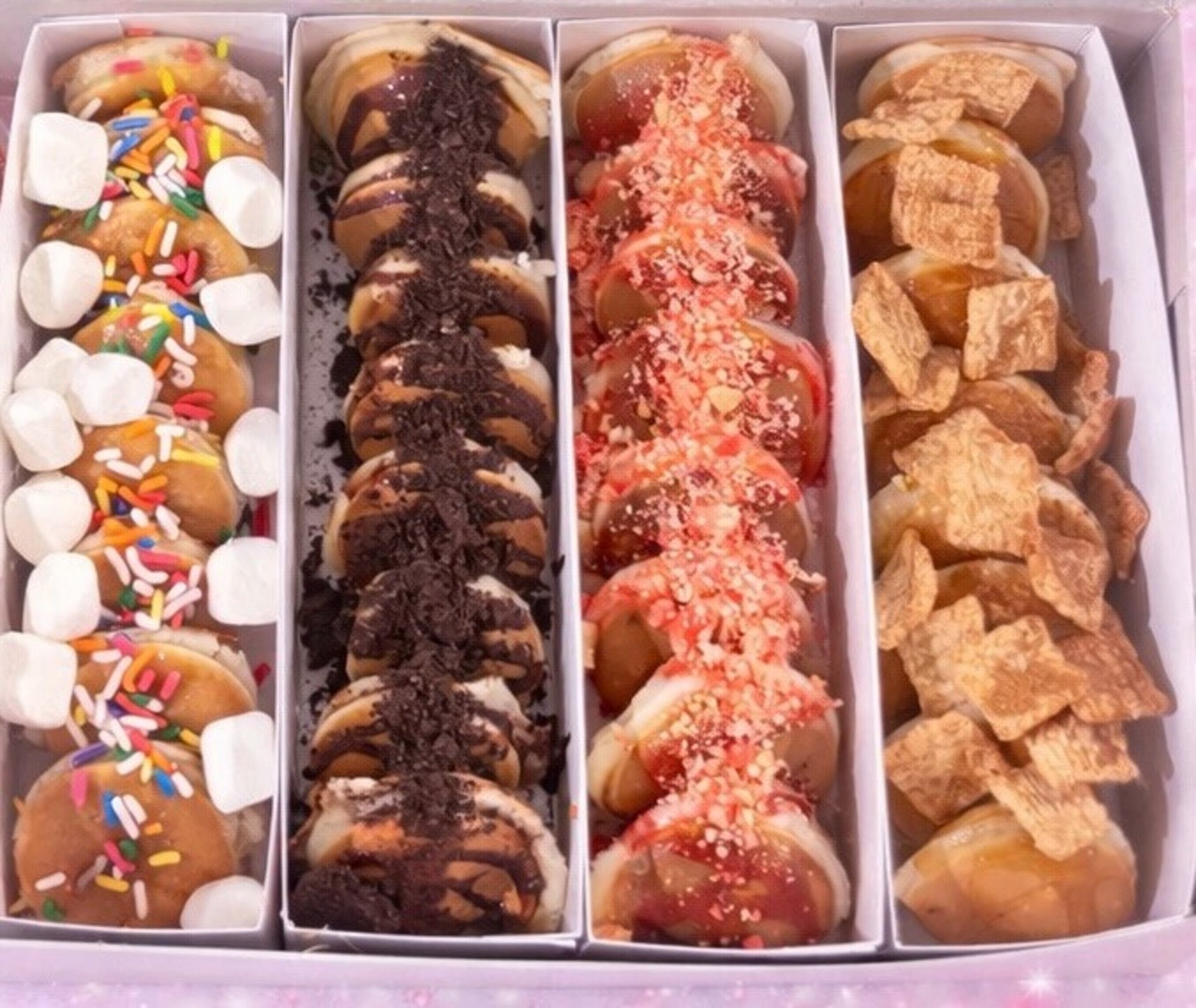 an abstract photo of a curved building with a blue sky in the background