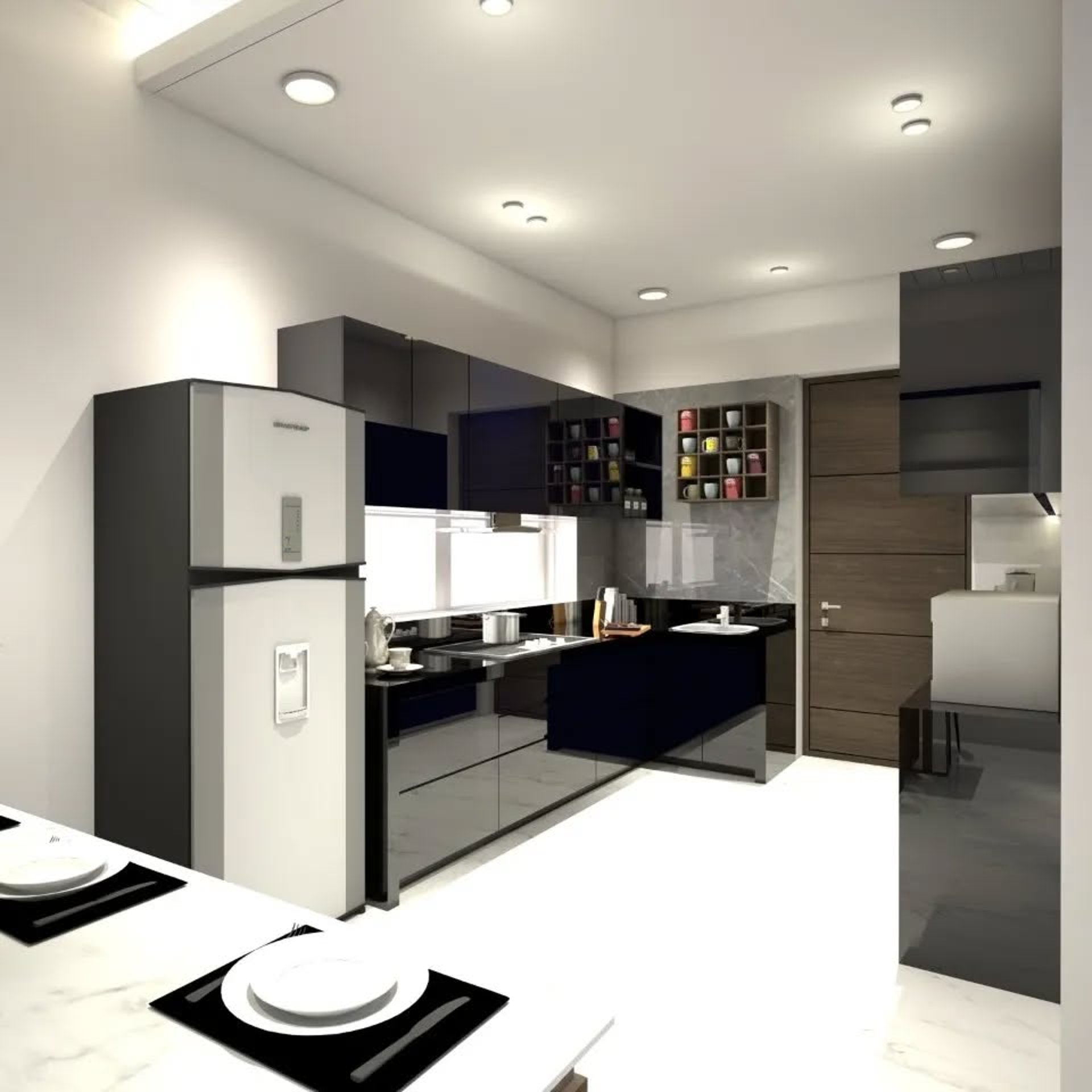 woman wearing yellow long-sleeved dress under white clouds and blue sky during daytime