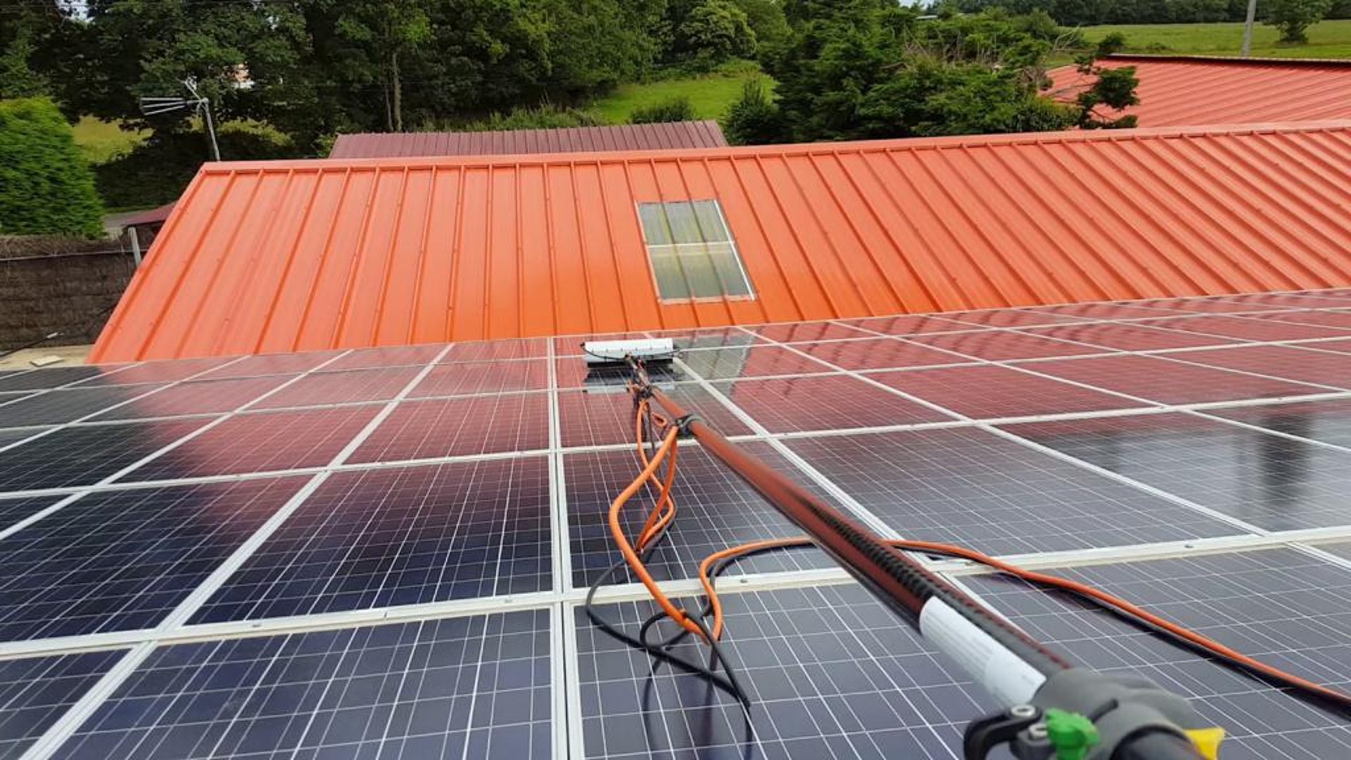 a close-up of a roof
