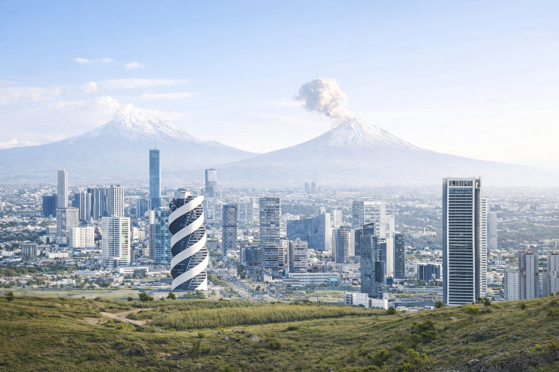 a woman standing in front of a window holding a bouquet of flowers