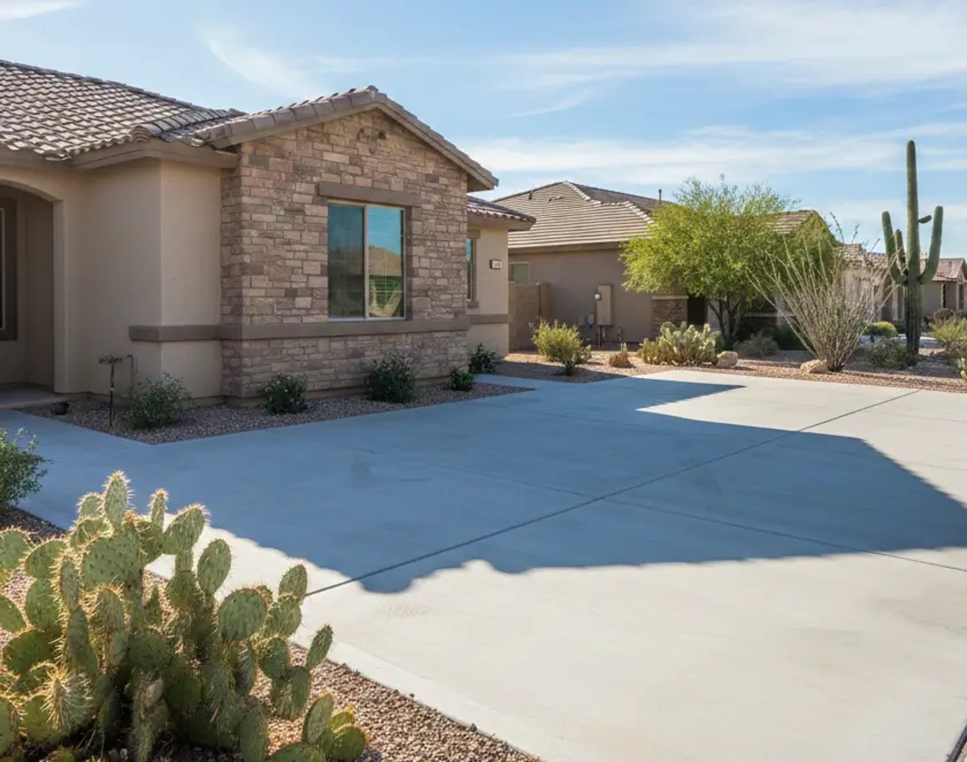 residential concrete RV pad in Arizona