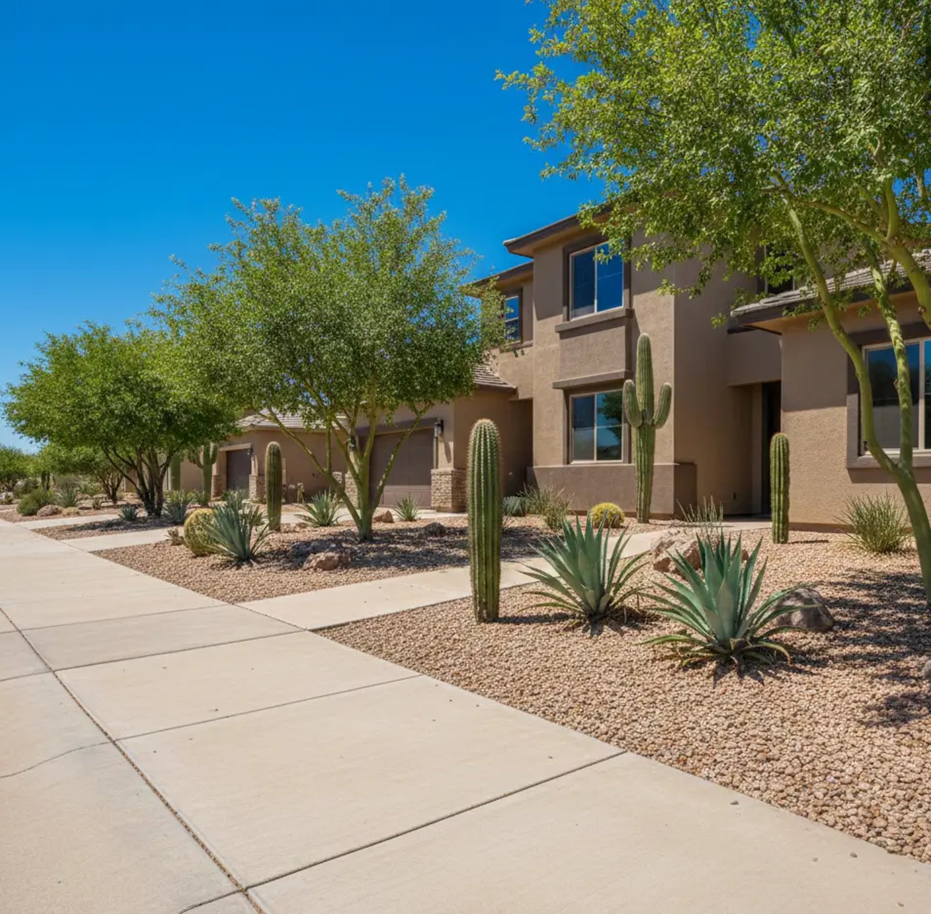 residential concrete sidewalk and front walkway in Buckeye, Arizona