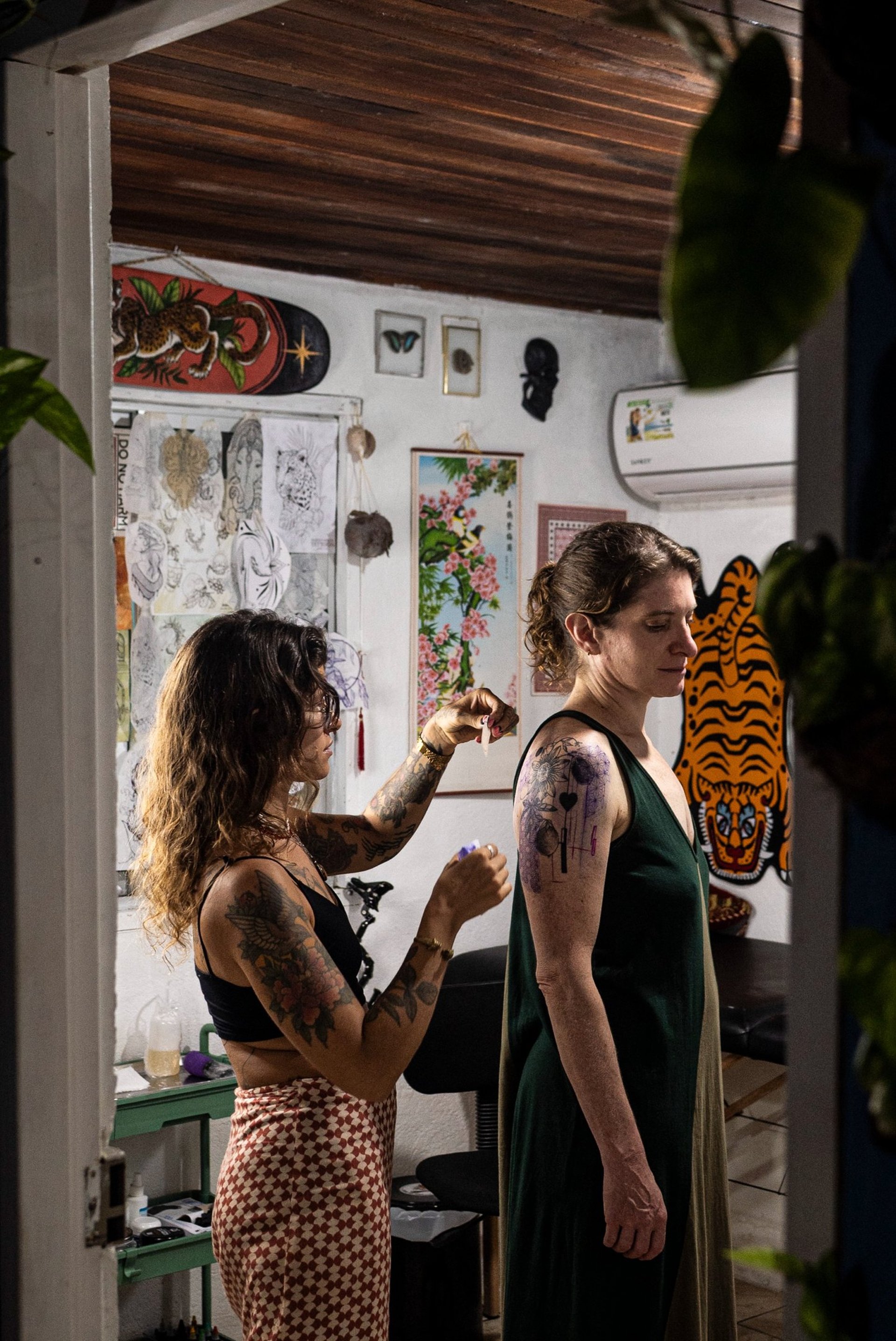 woman wearing yellow long-sleeved dress under white clouds and blue sky during daytime