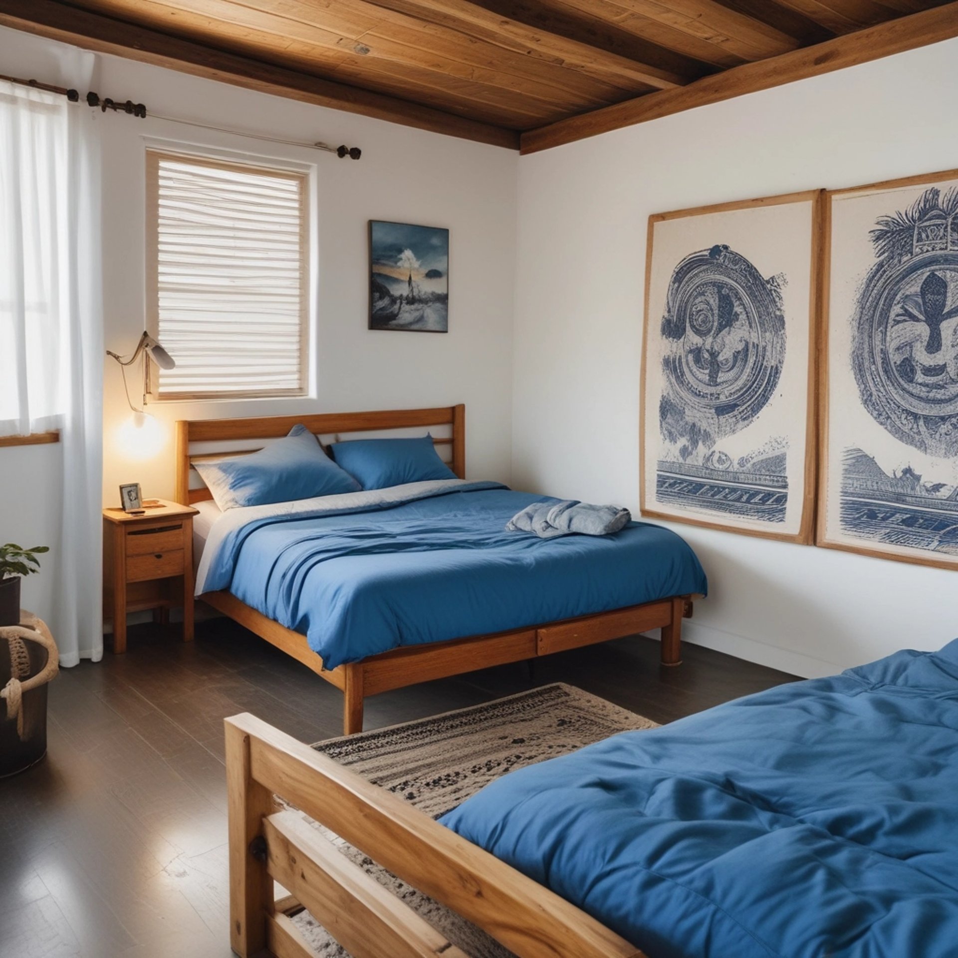 black blue and yellow textile