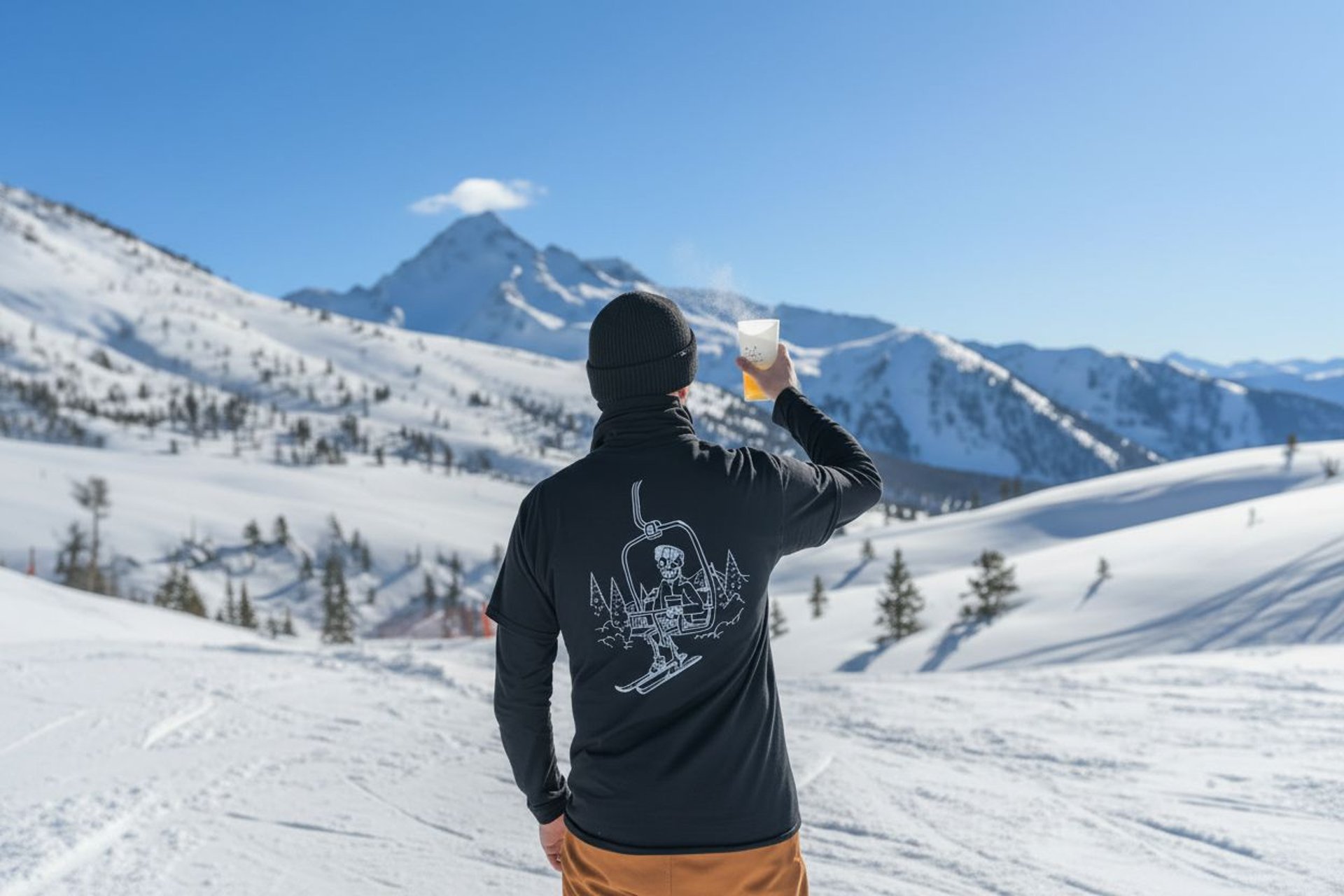 Dead Cold ski brand après-ski lifestyle in the mountains