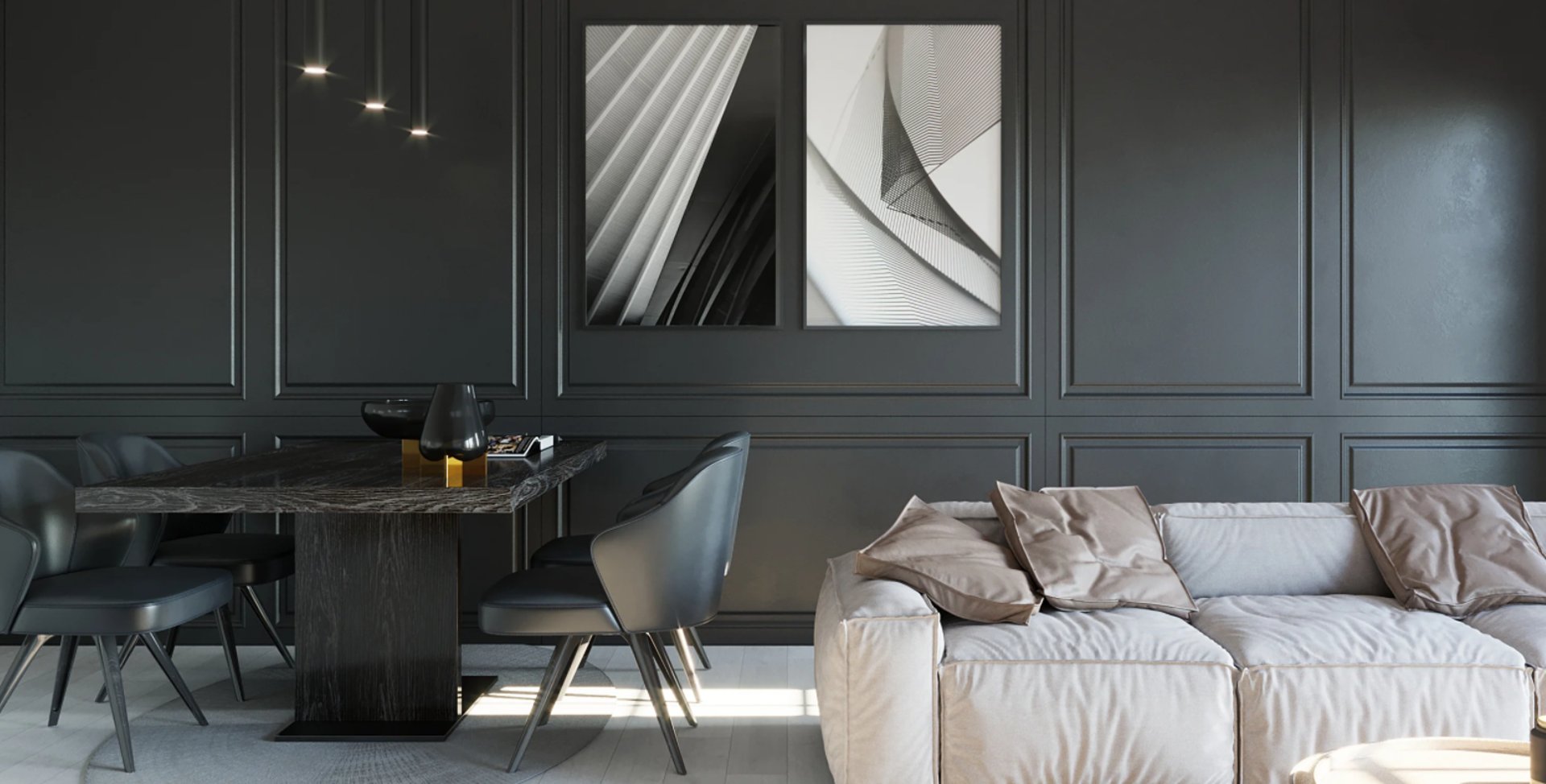 black and white bed linen