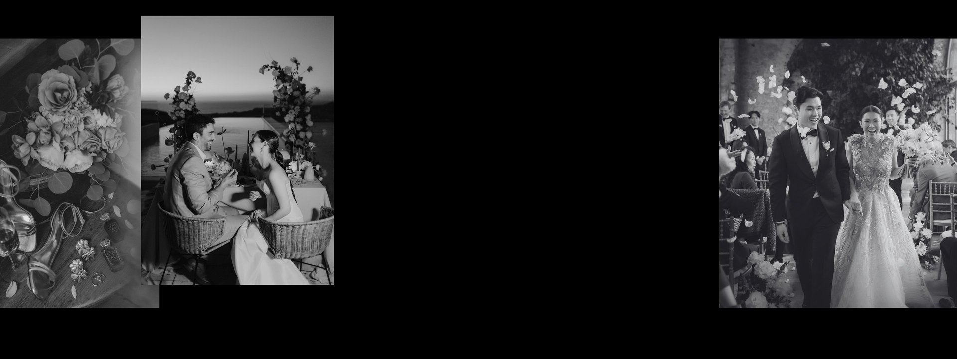 black and white bed linen