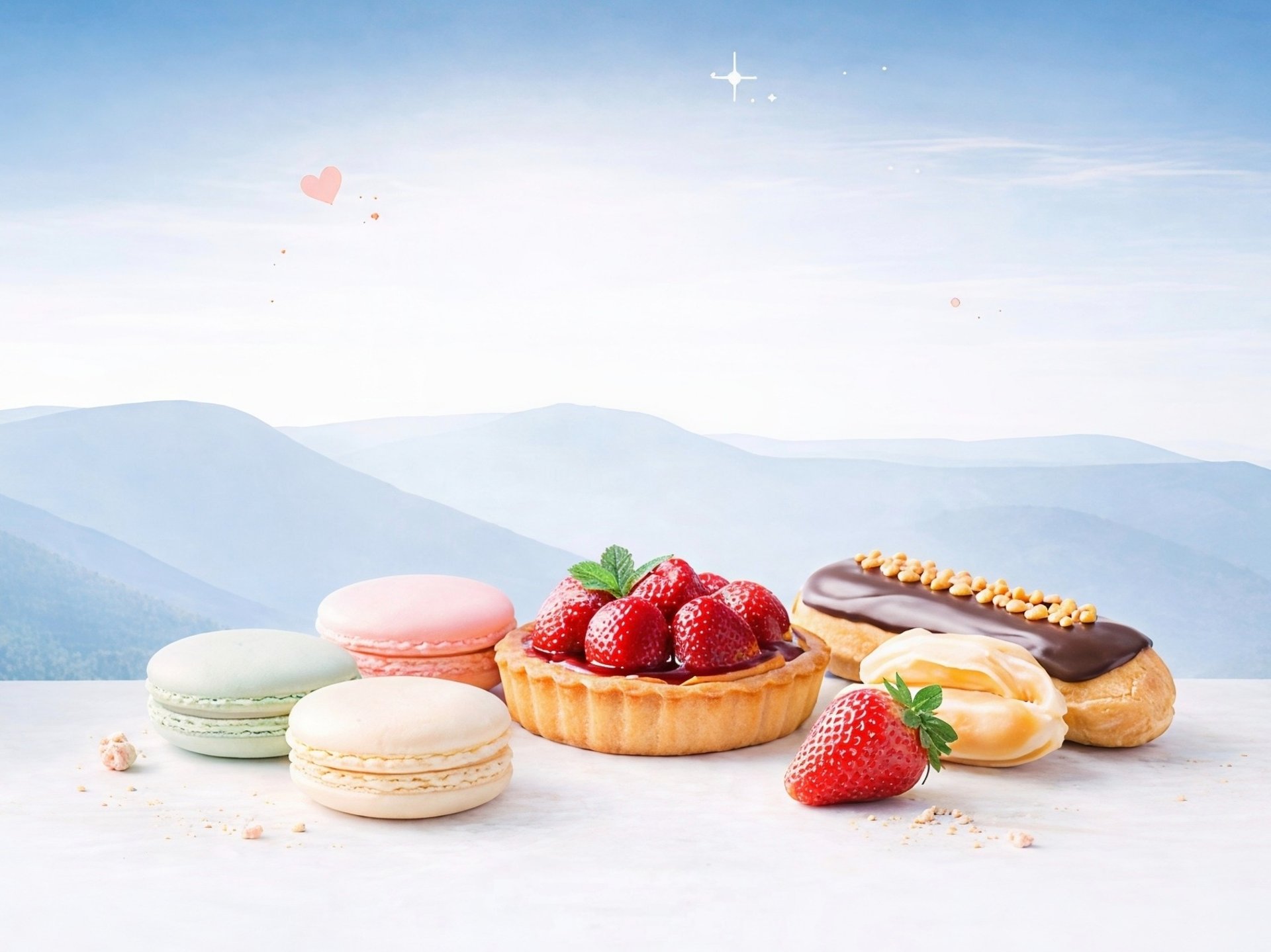 mountain range under blue sky