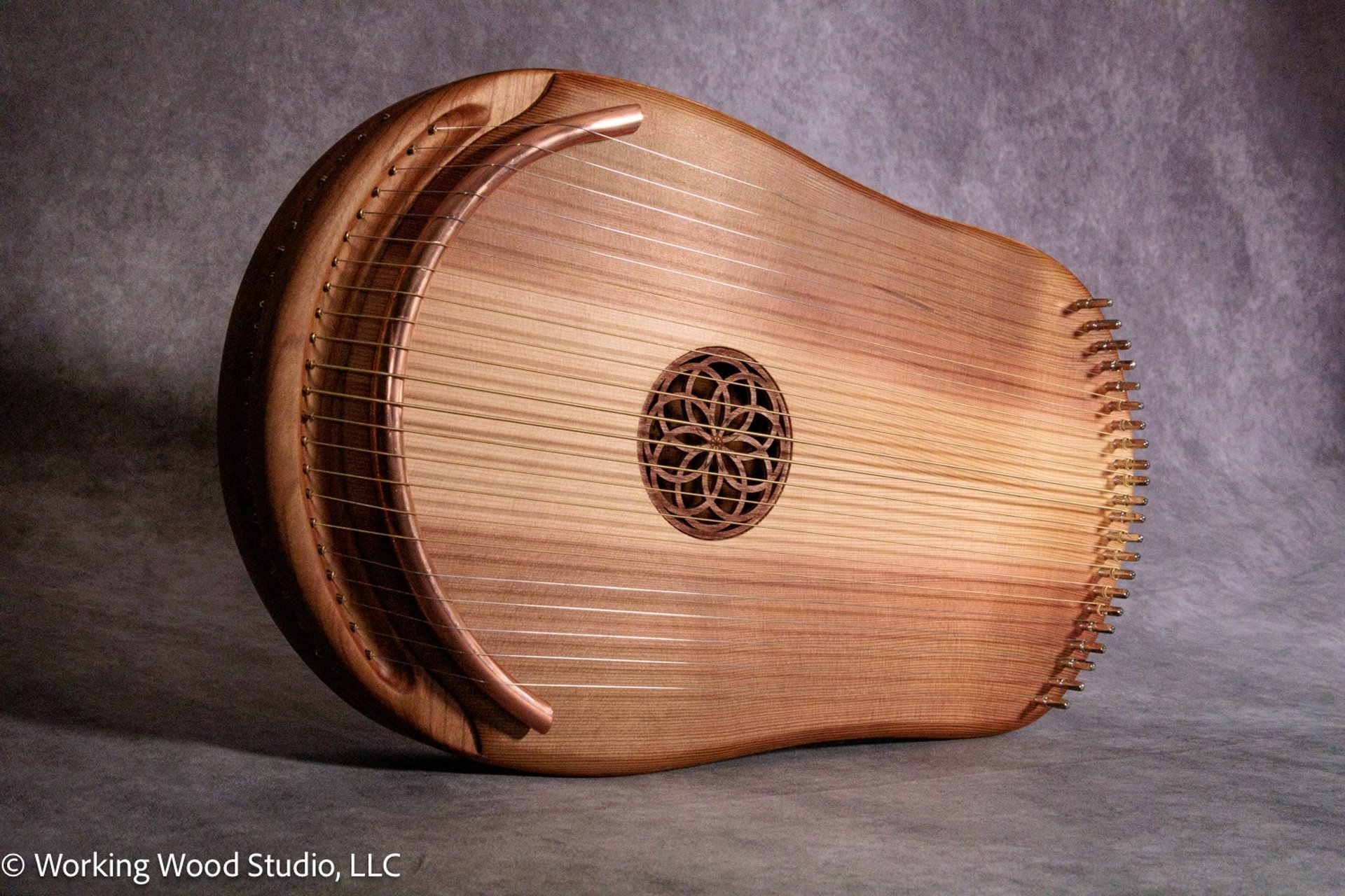 woman holding dried flower