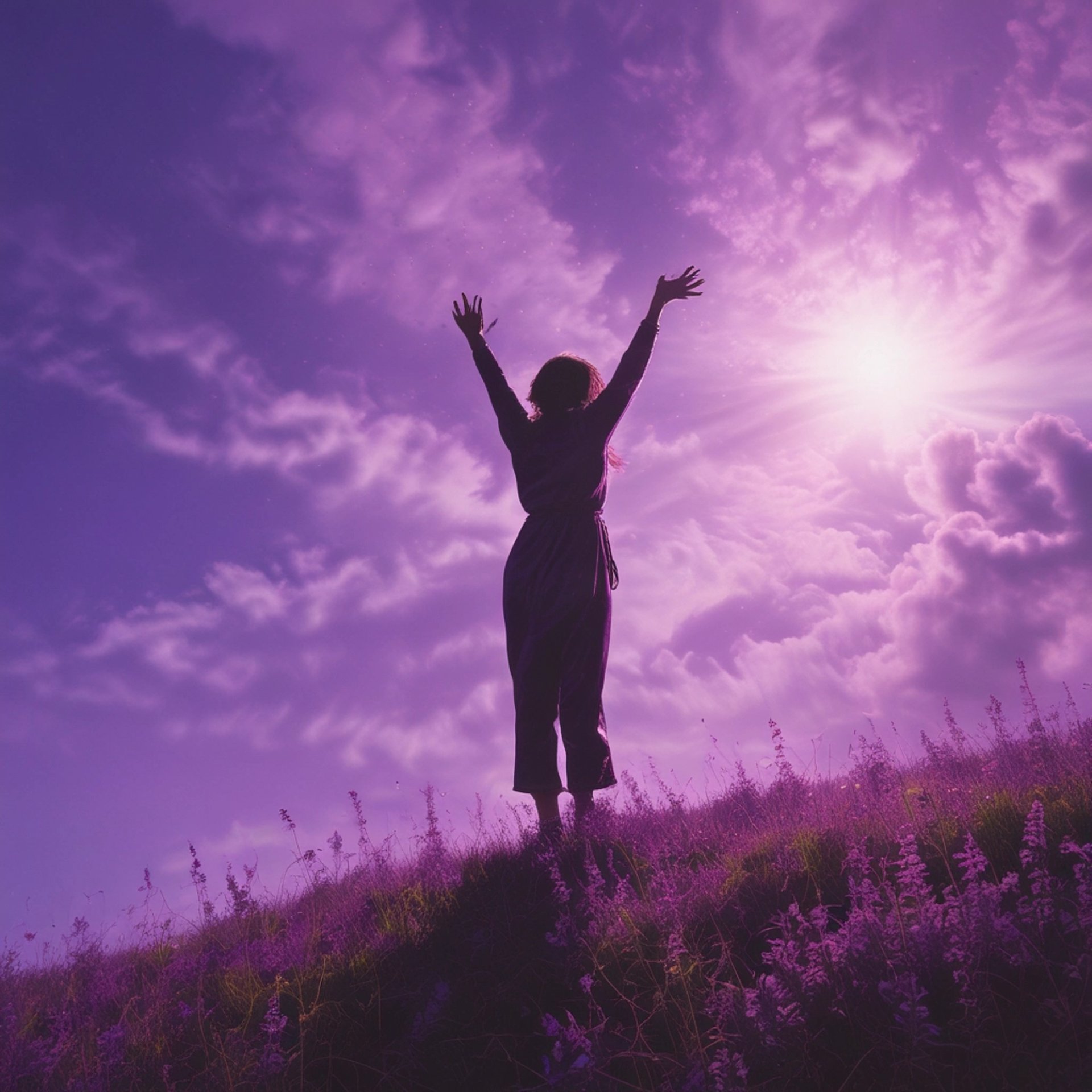 woman wearing yellow long-sleeved dress under white clouds and blue sky during daytime