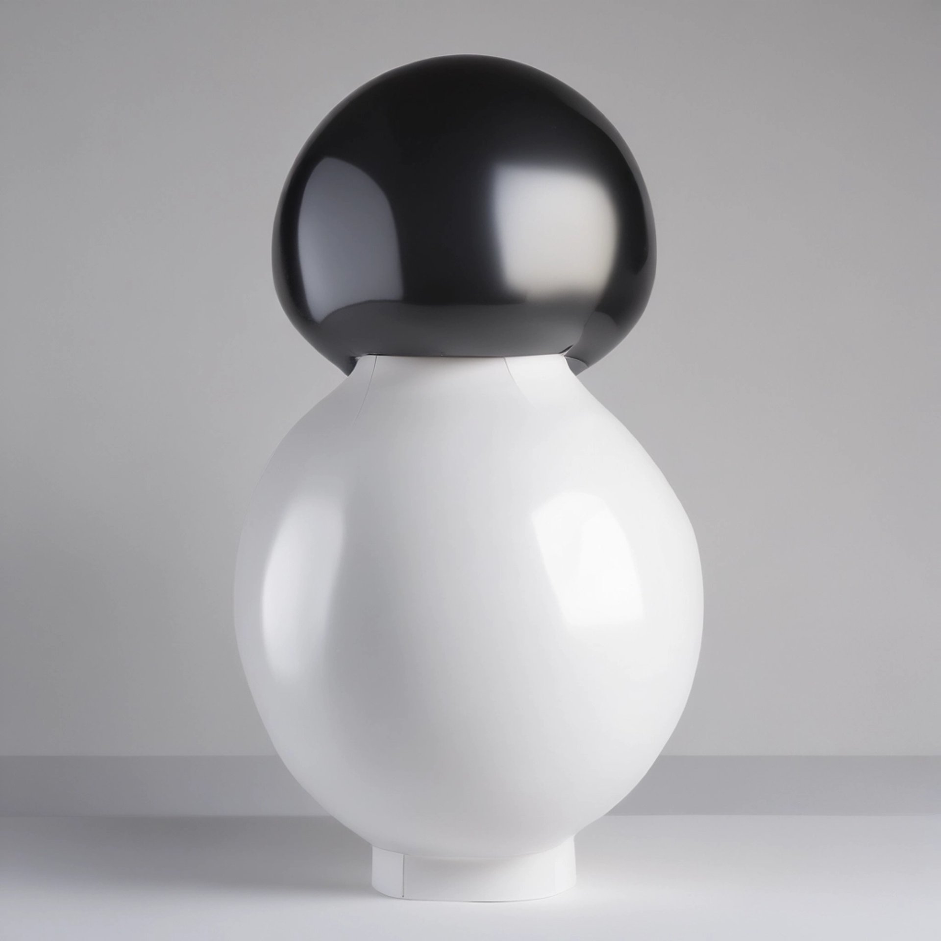 an abstract photo of a curved building with a blue sky in the background