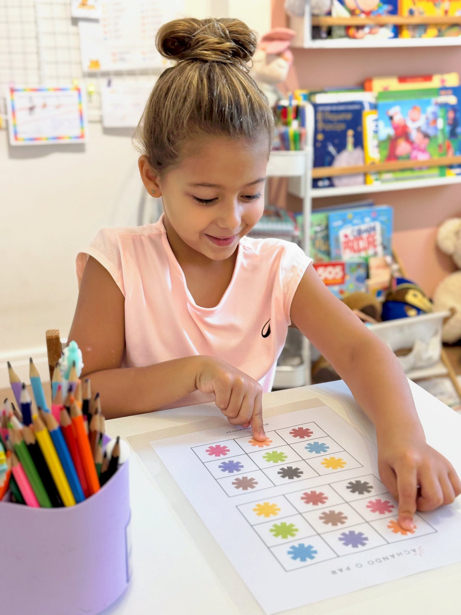 Stack of papers marked with colorful sticky tabs