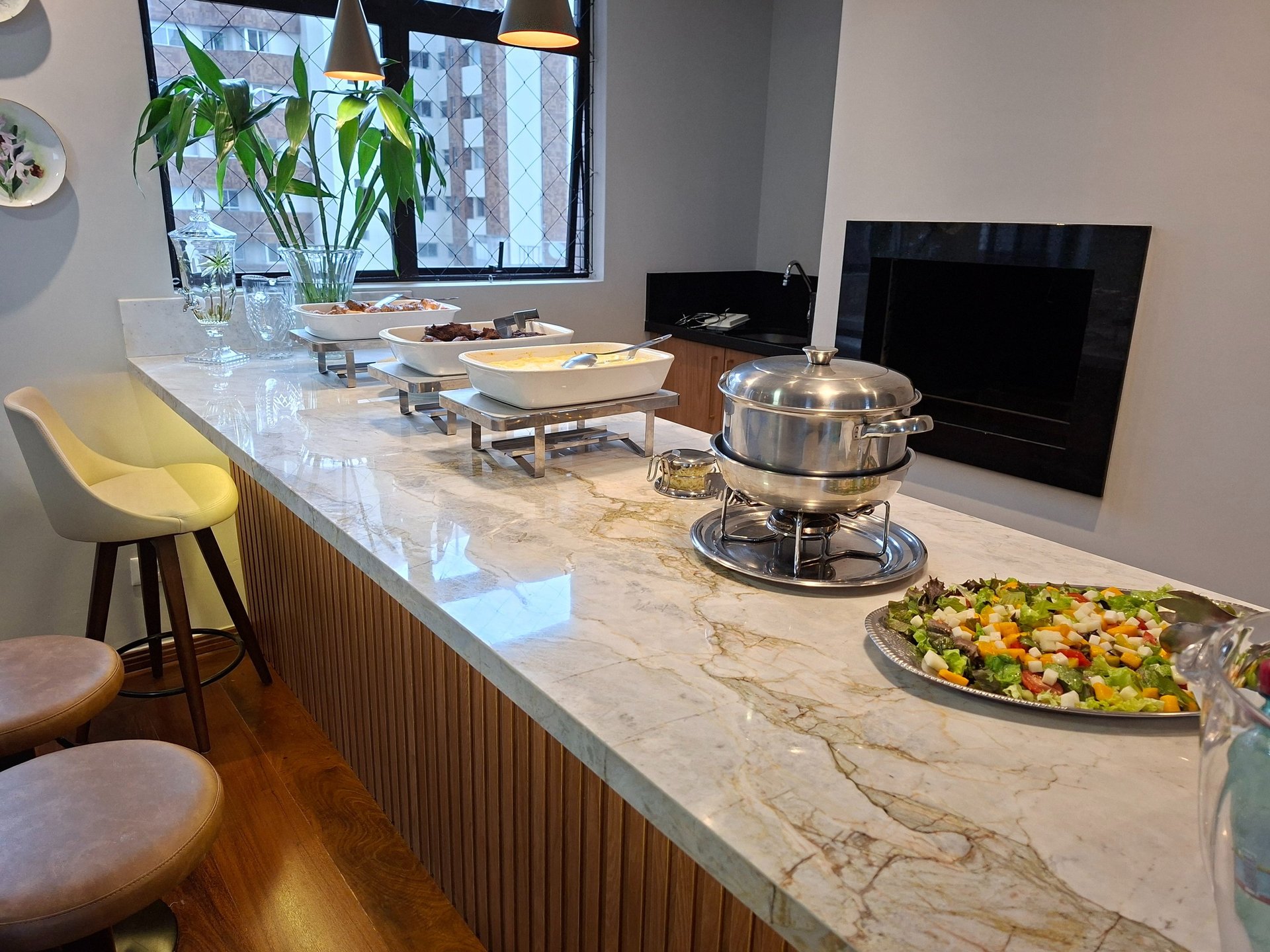 a man is preparing food on a table