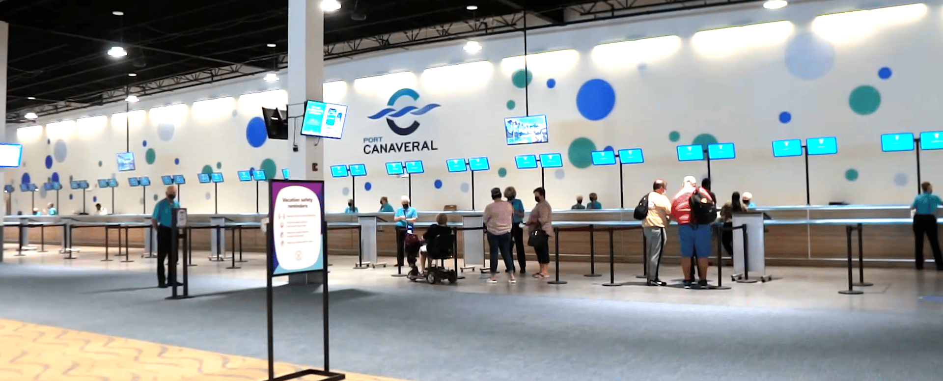 two cruise ships are docked in the water