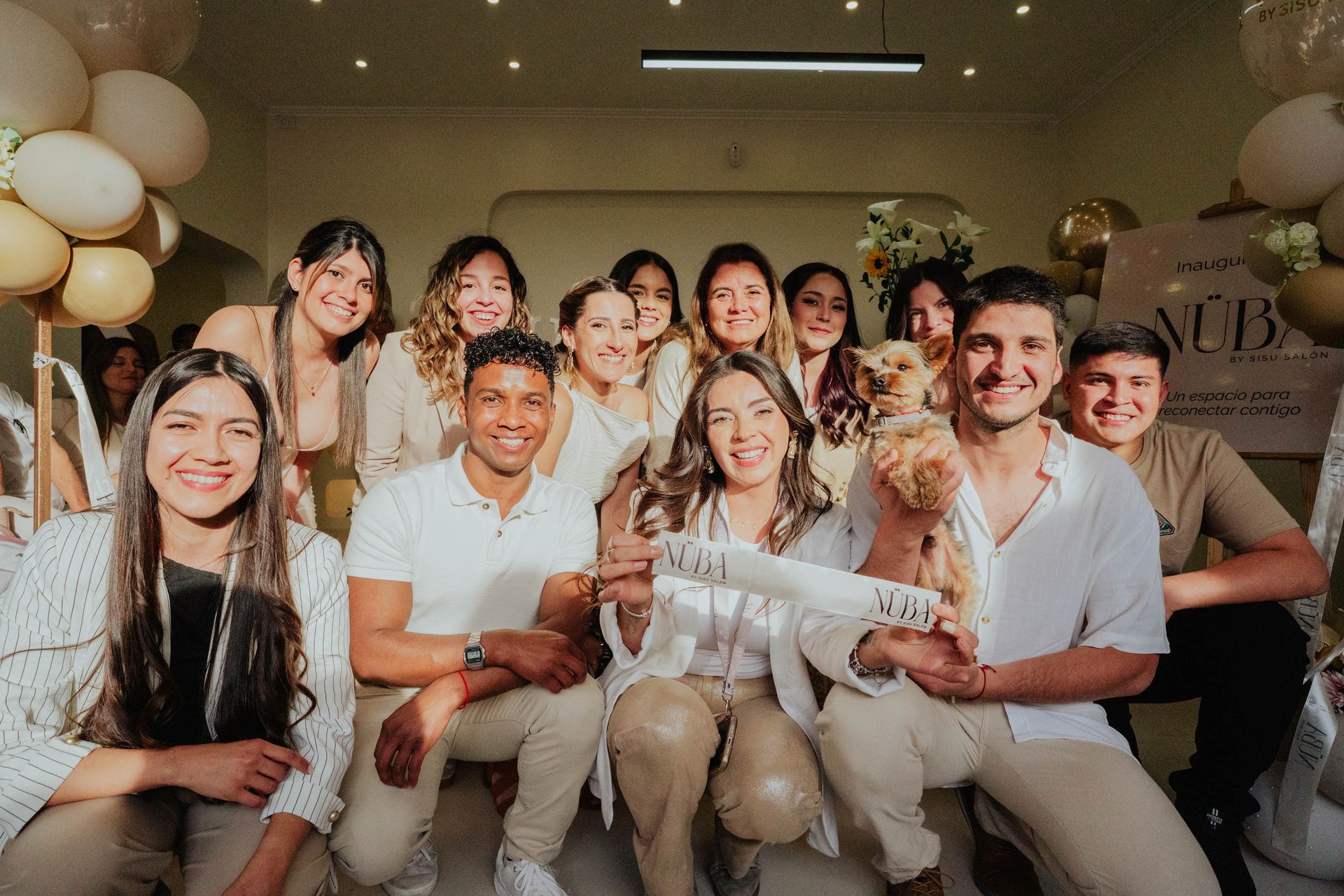 an island in the middle of a room