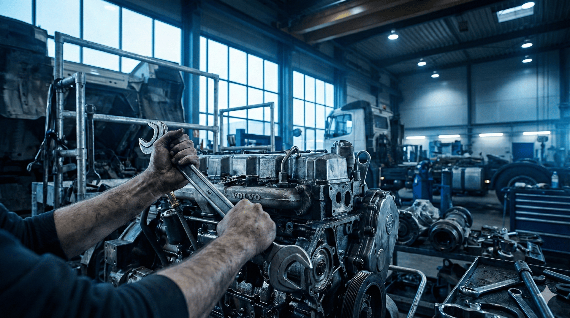 an abstract photo of a curved building with a blue sky in the background