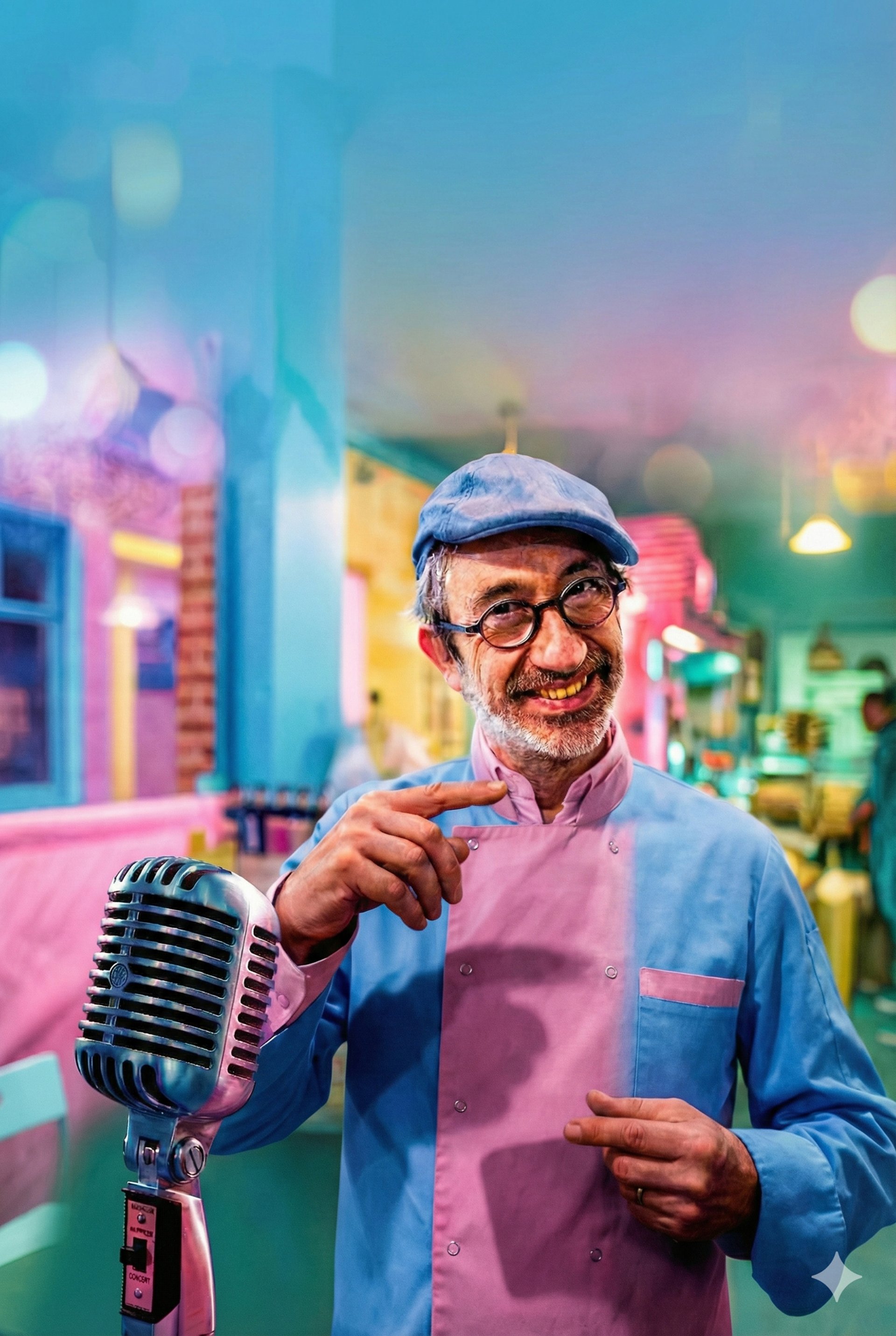 bokeh photography of condenser microphone