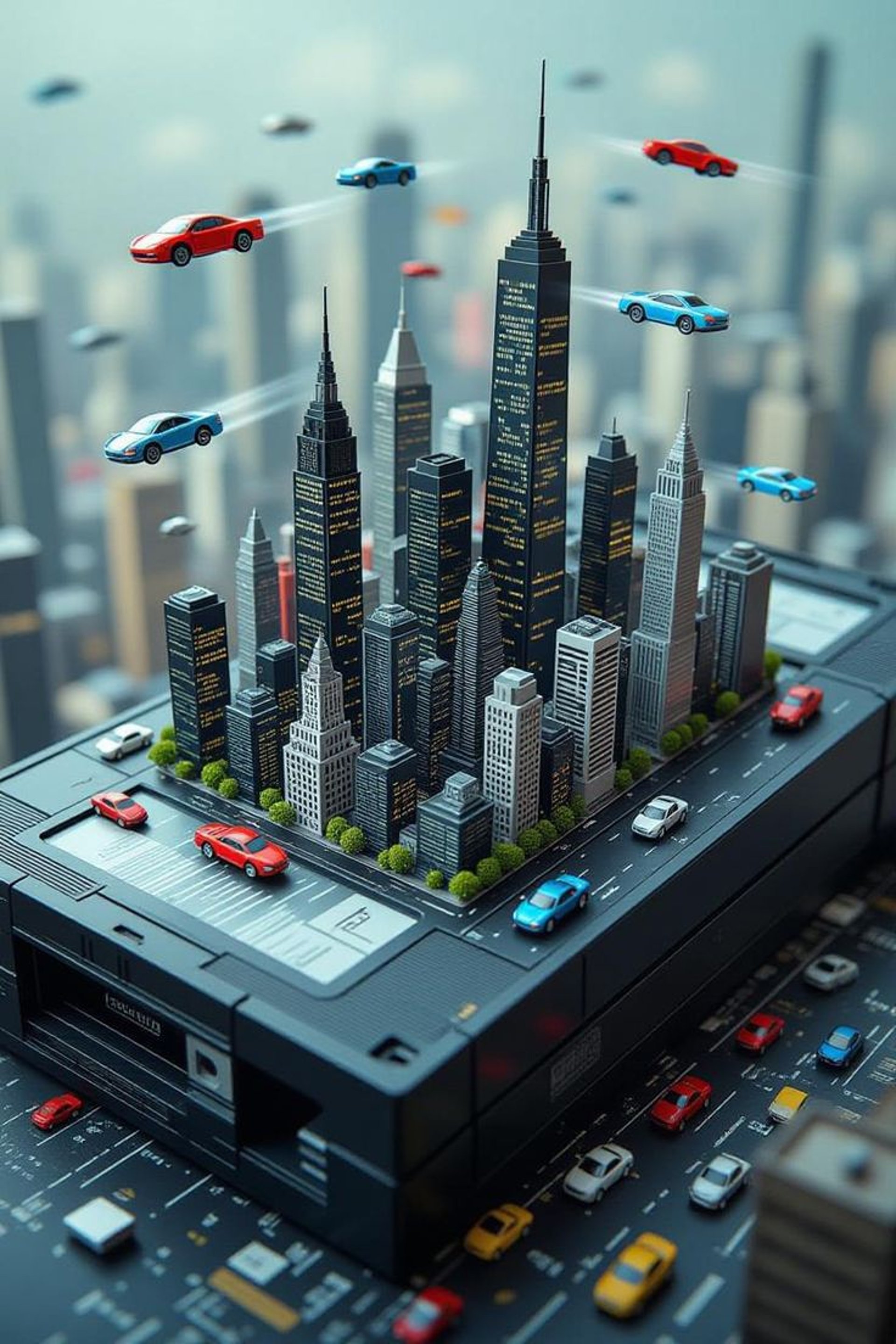 an abstract photo of a curved building with a blue sky in the background