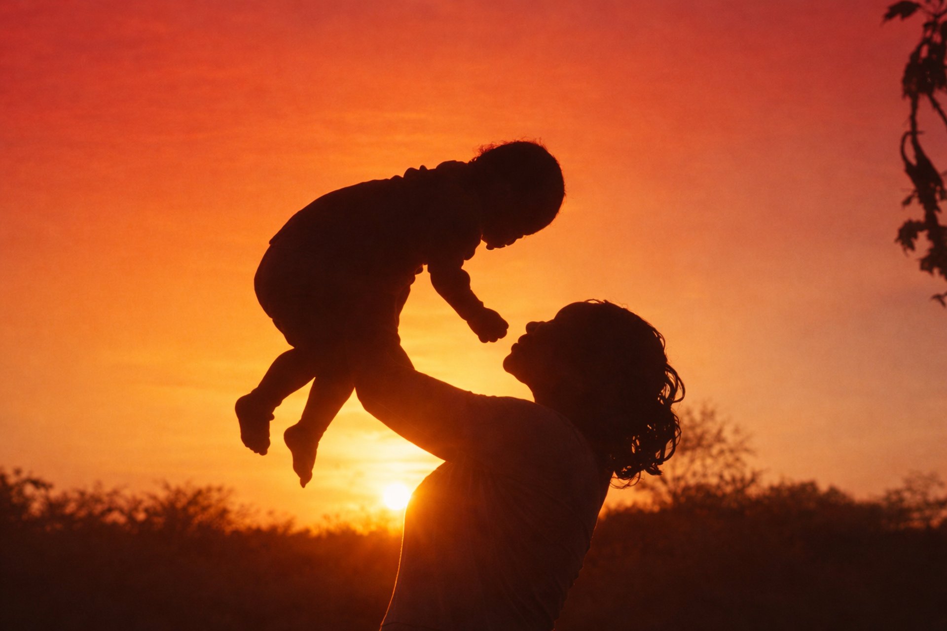silhouette of a man and a woman