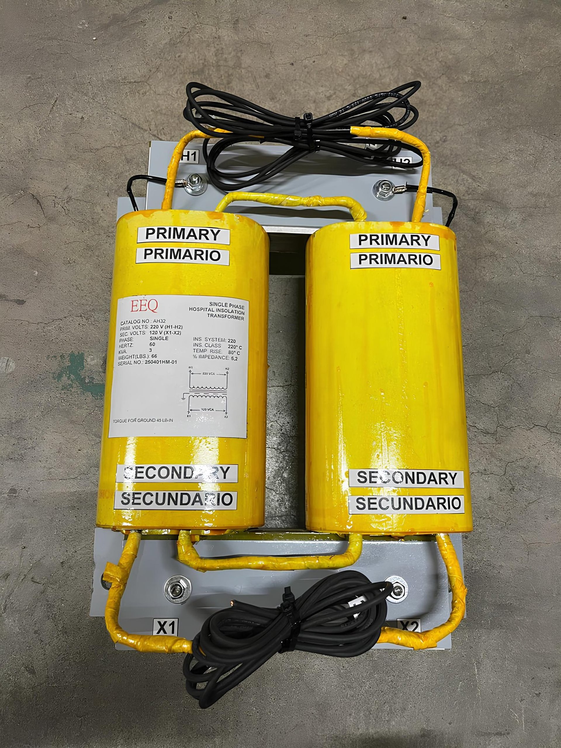 transformador trifásico seco