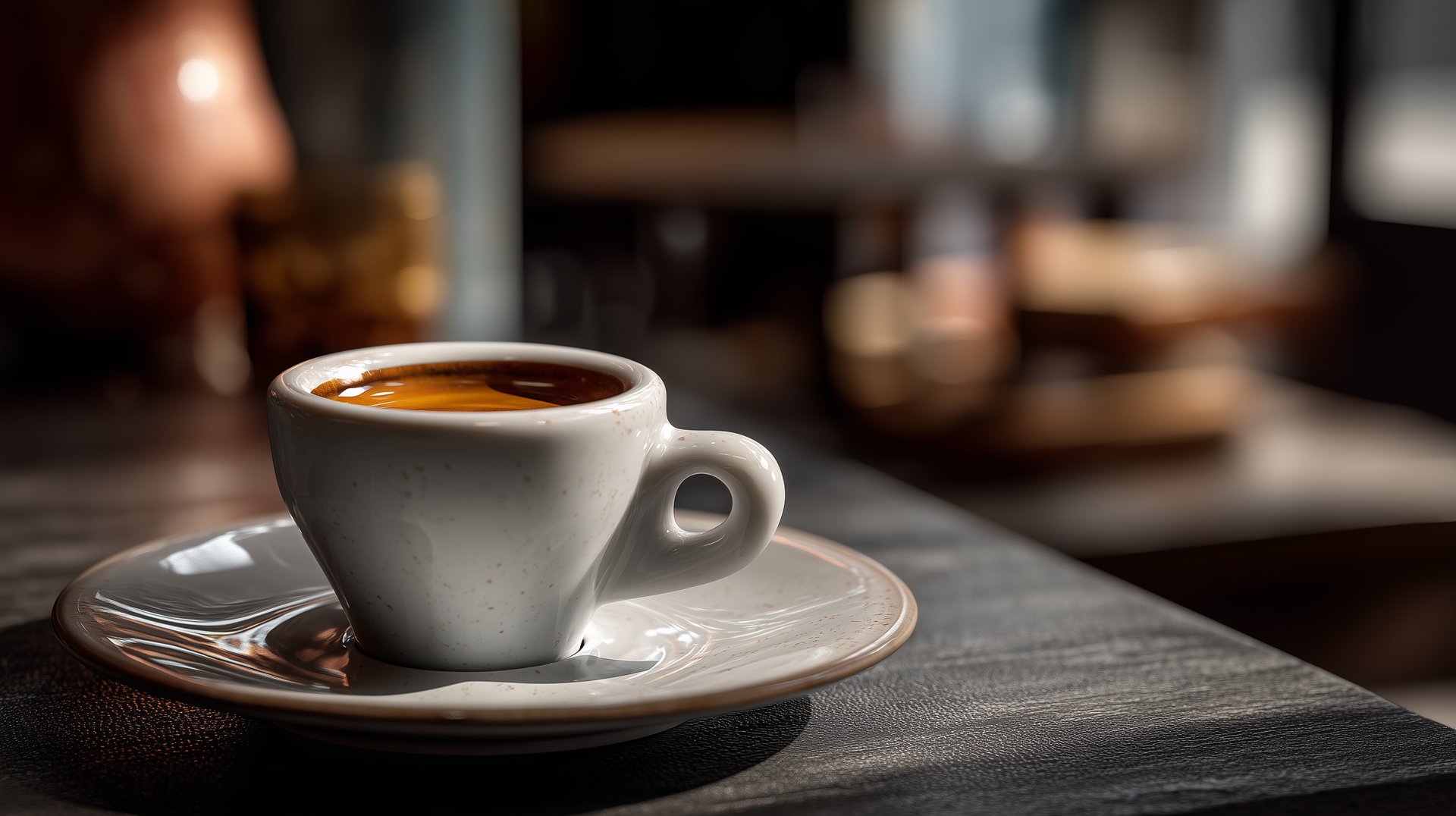 white ceramic cup on saucer beside silver iphone 6