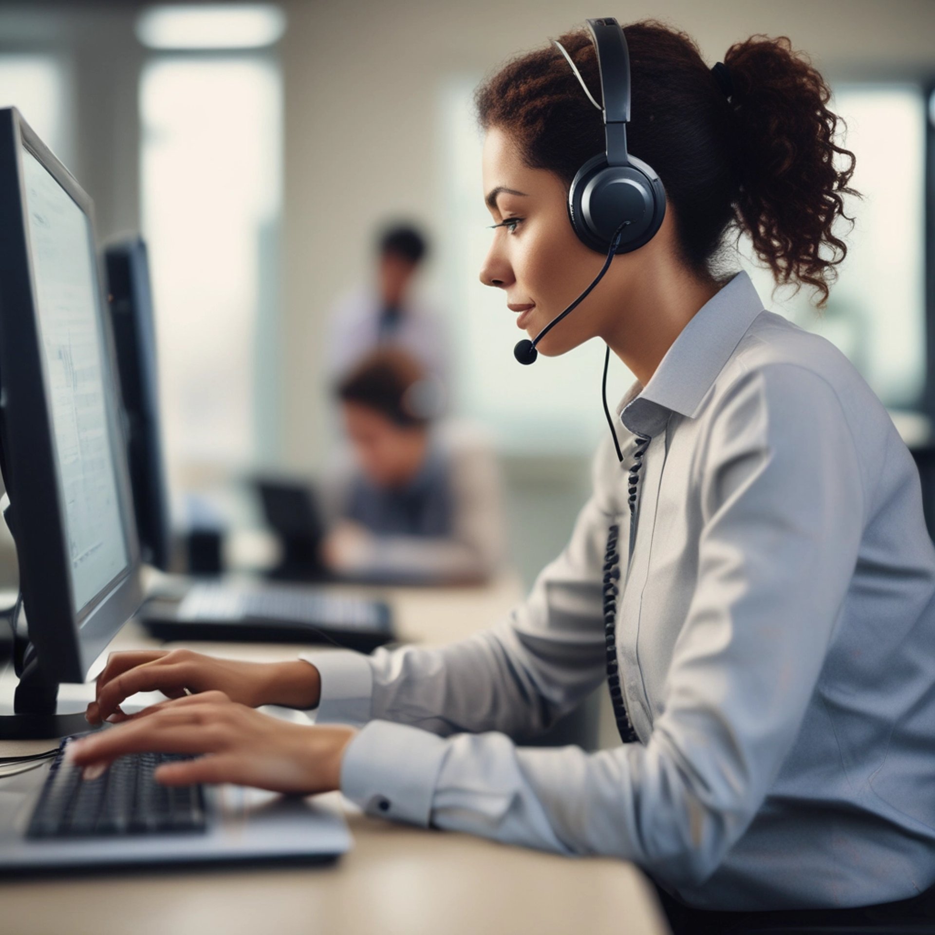 an abstract photo of a curved building with a blue sky in the background