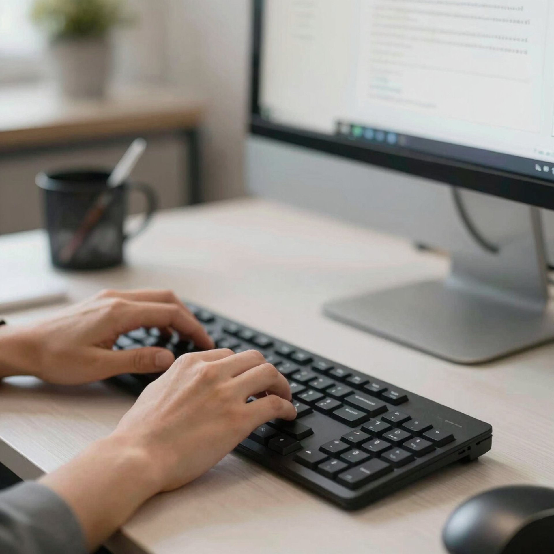 an abstract photo of a curved building with a blue sky in the background