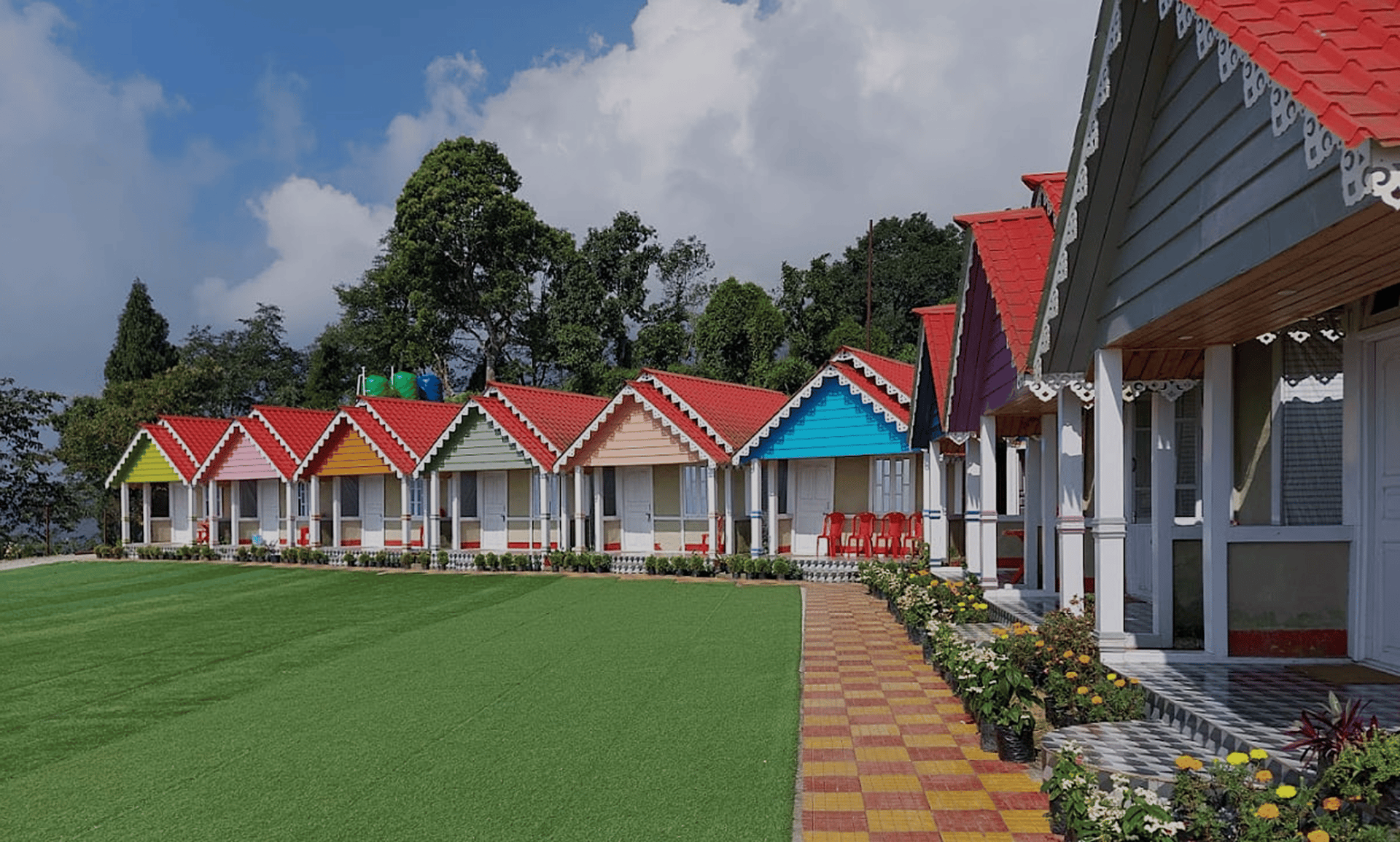 a room with a bed and a window in it