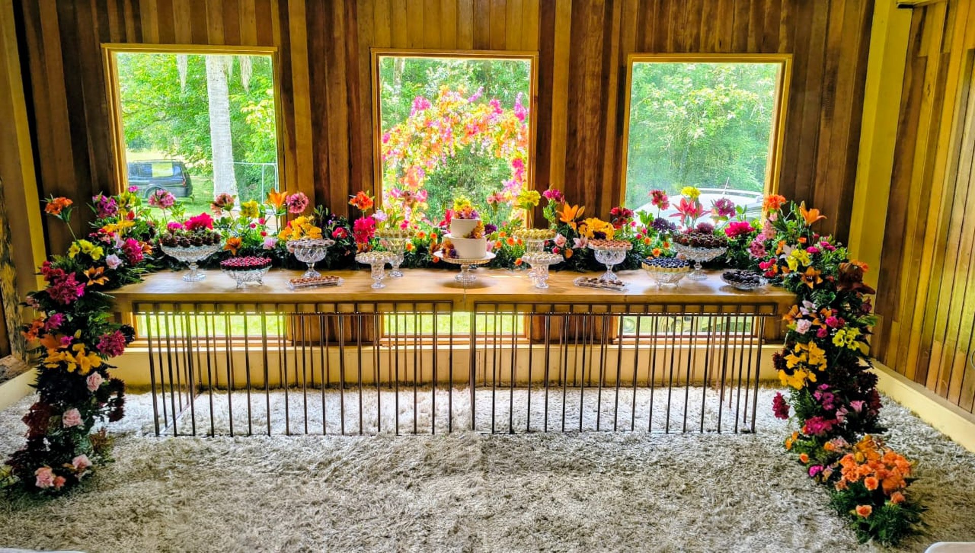 an abstract photo of a curved building with a blue sky in the background