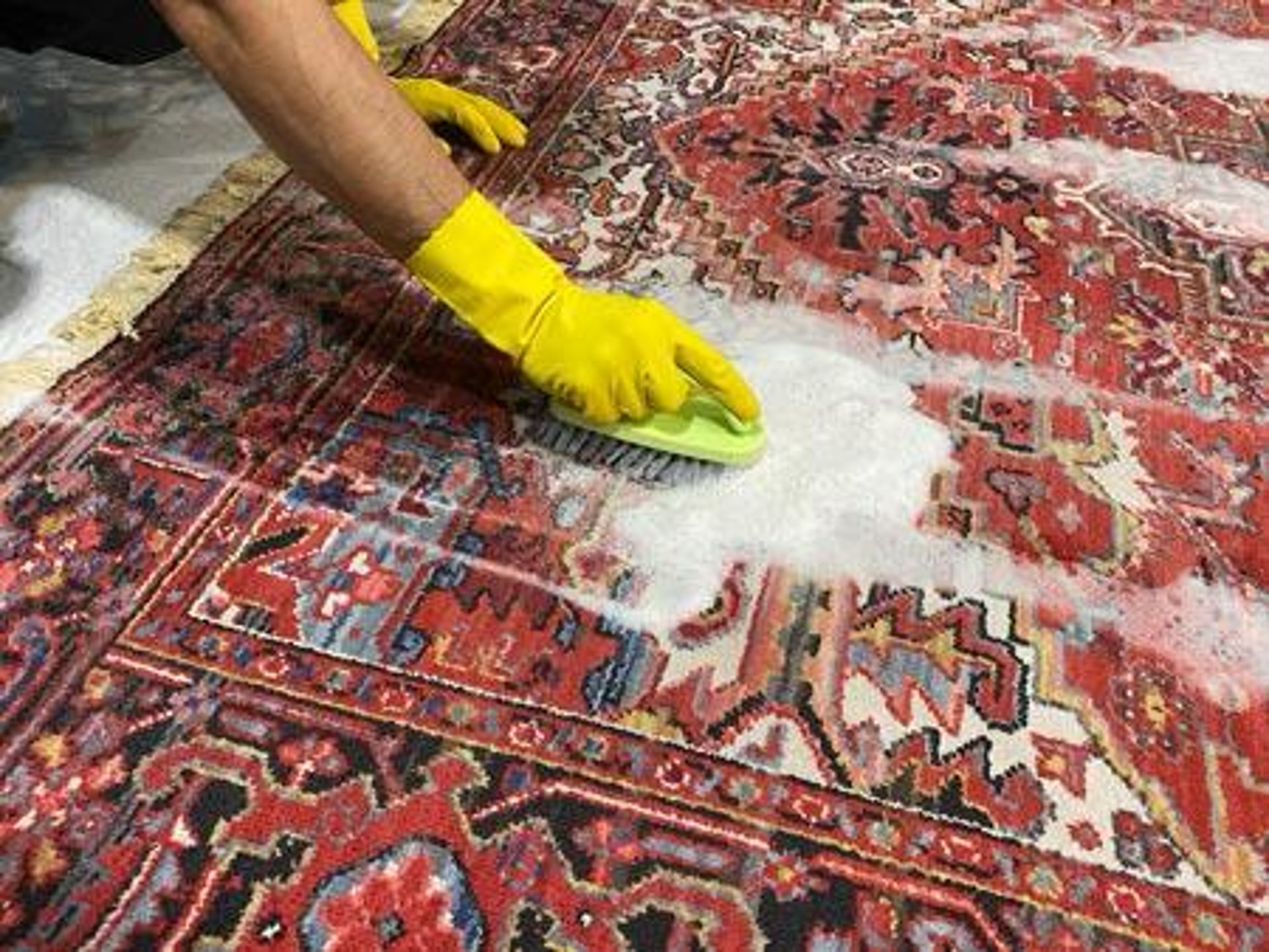 an abstract photo of a curved building with a blue sky in the background