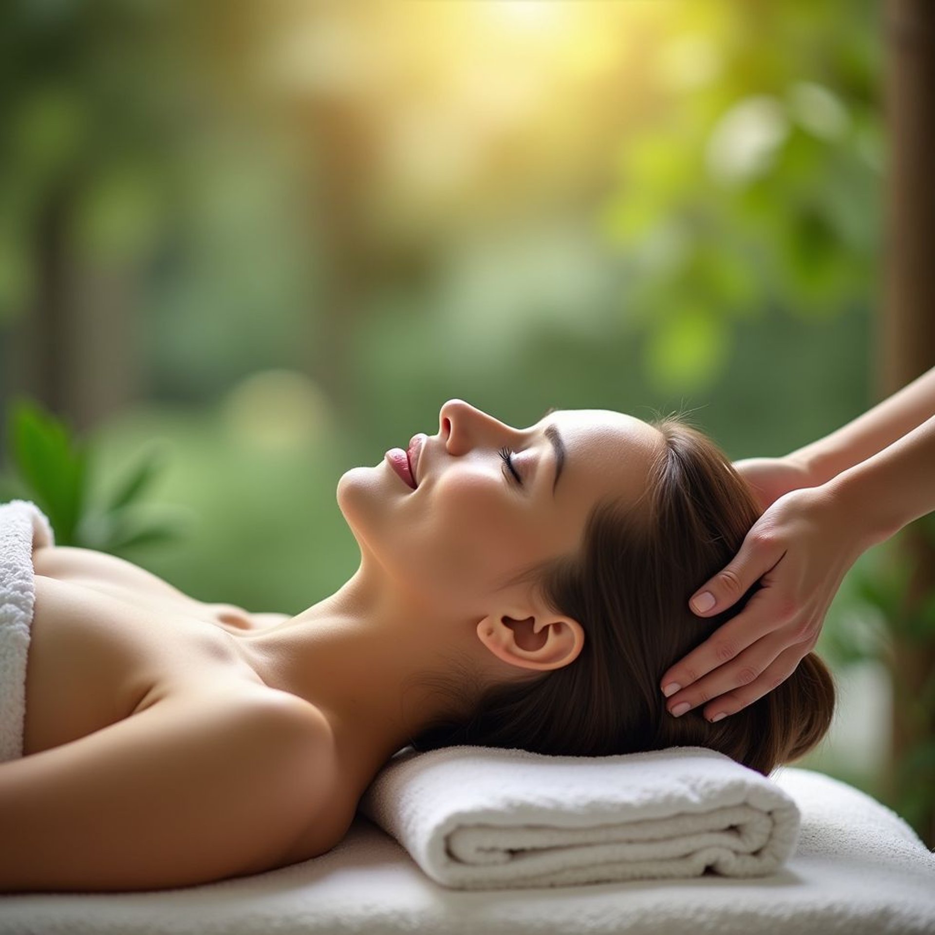 an abstract photo of a curved building with a blue sky in the background