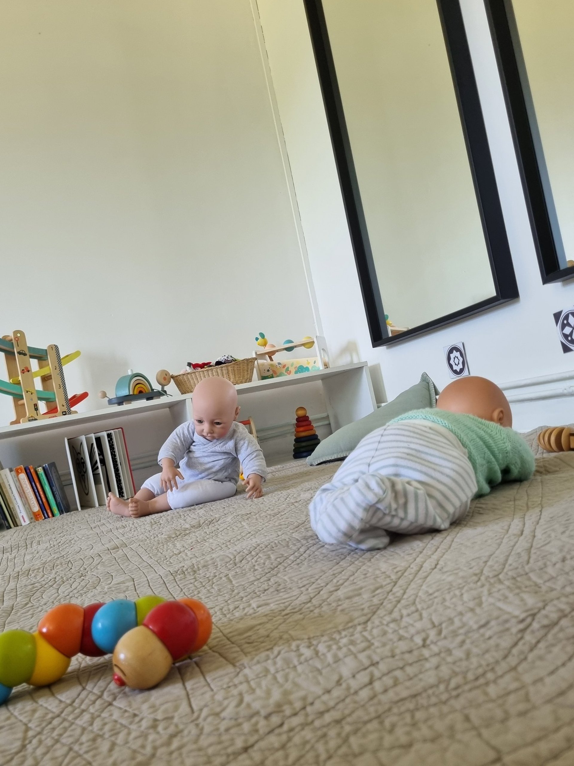 grayscale photo of family's hands