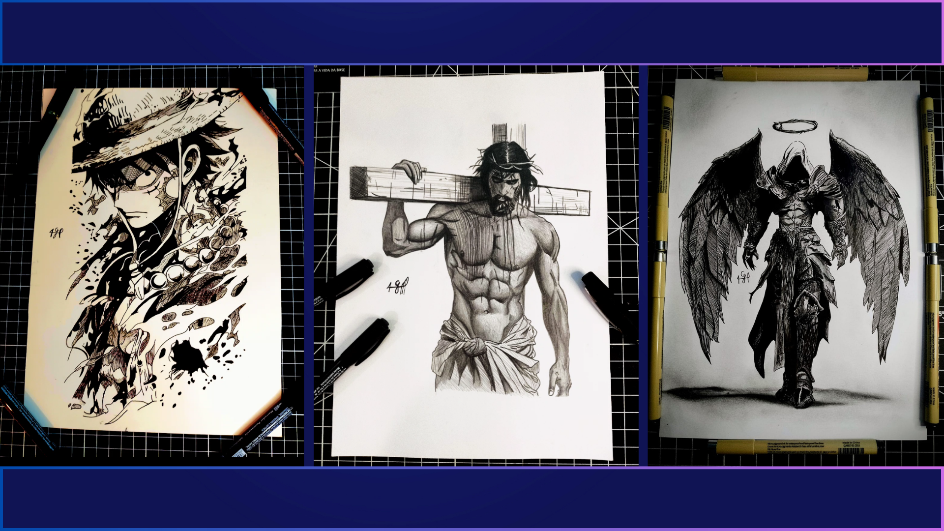 black blue and yellow textile