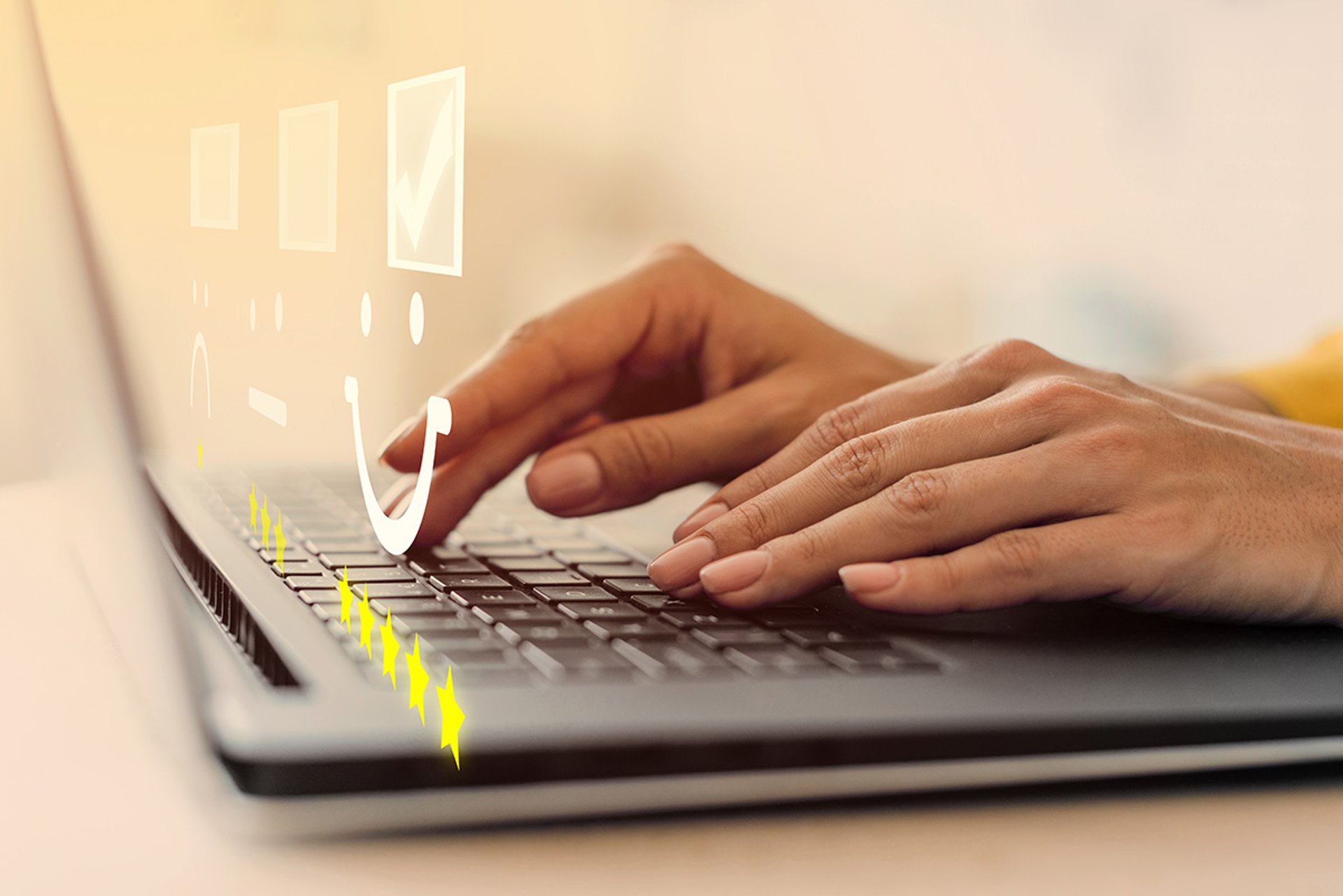 black pencil on ruled notepad beside white ceramic mug and gray laptop computer