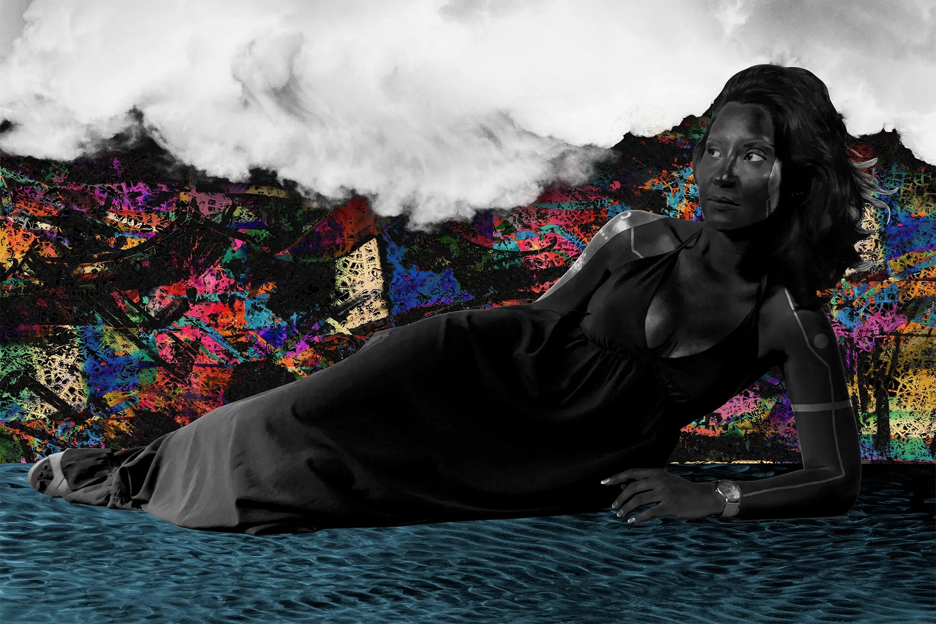 mountain range under blue sky