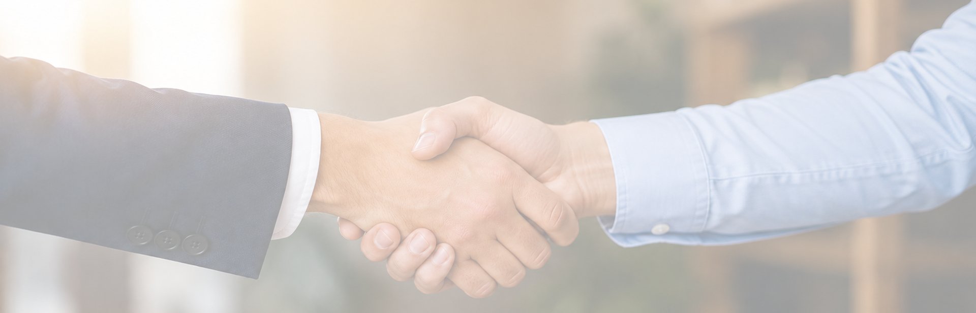 Two people are shaking hands.