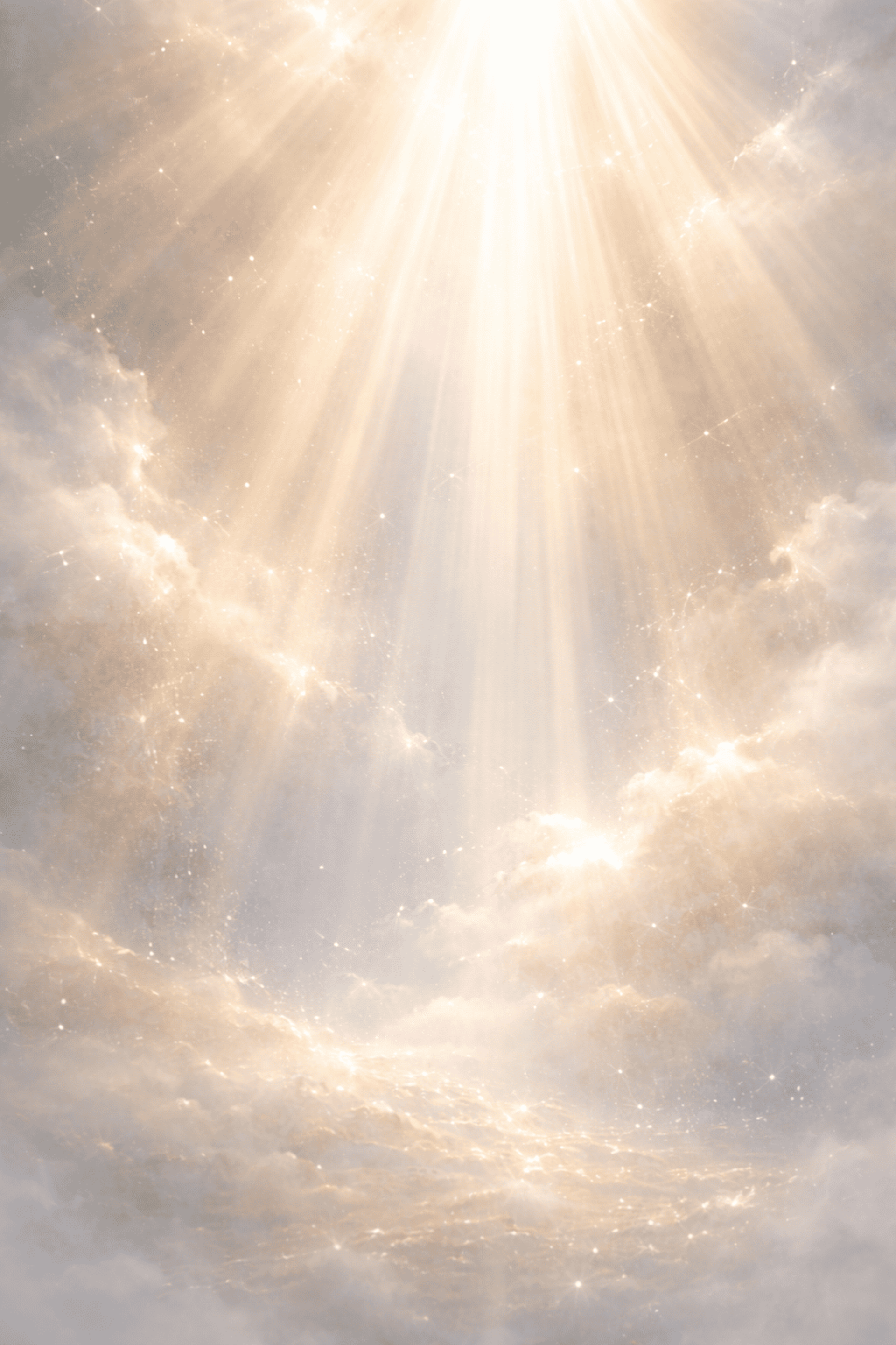 Rayos de luz celestial