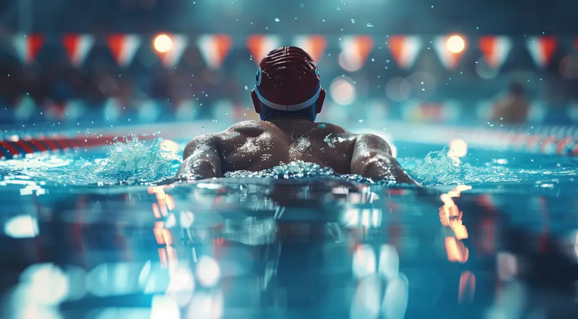 an abstract photo of a curved building with a blue sky in the background