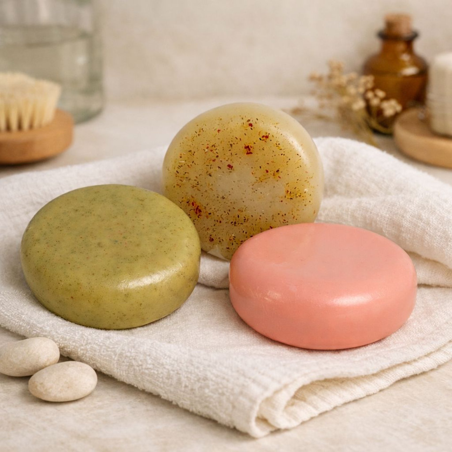 woman holding dried flower