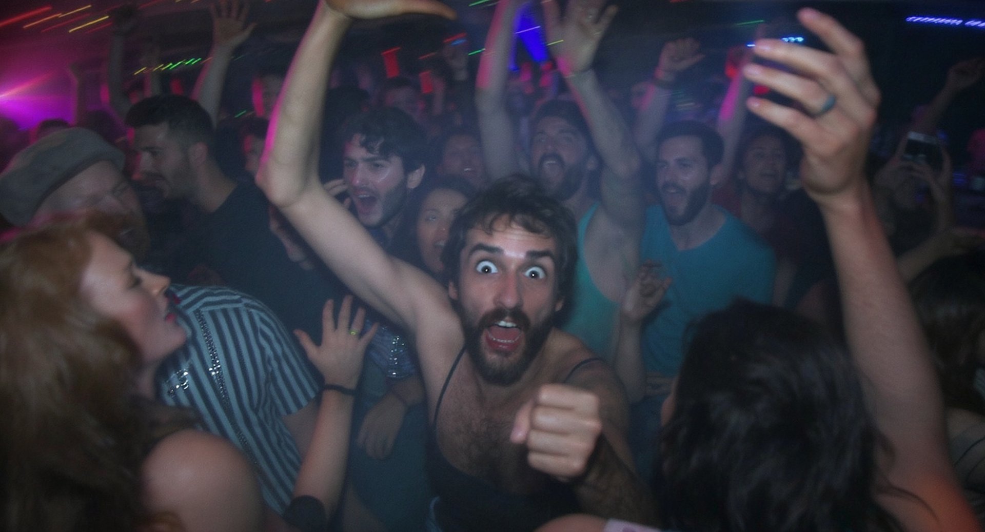 black blue and yellow textile