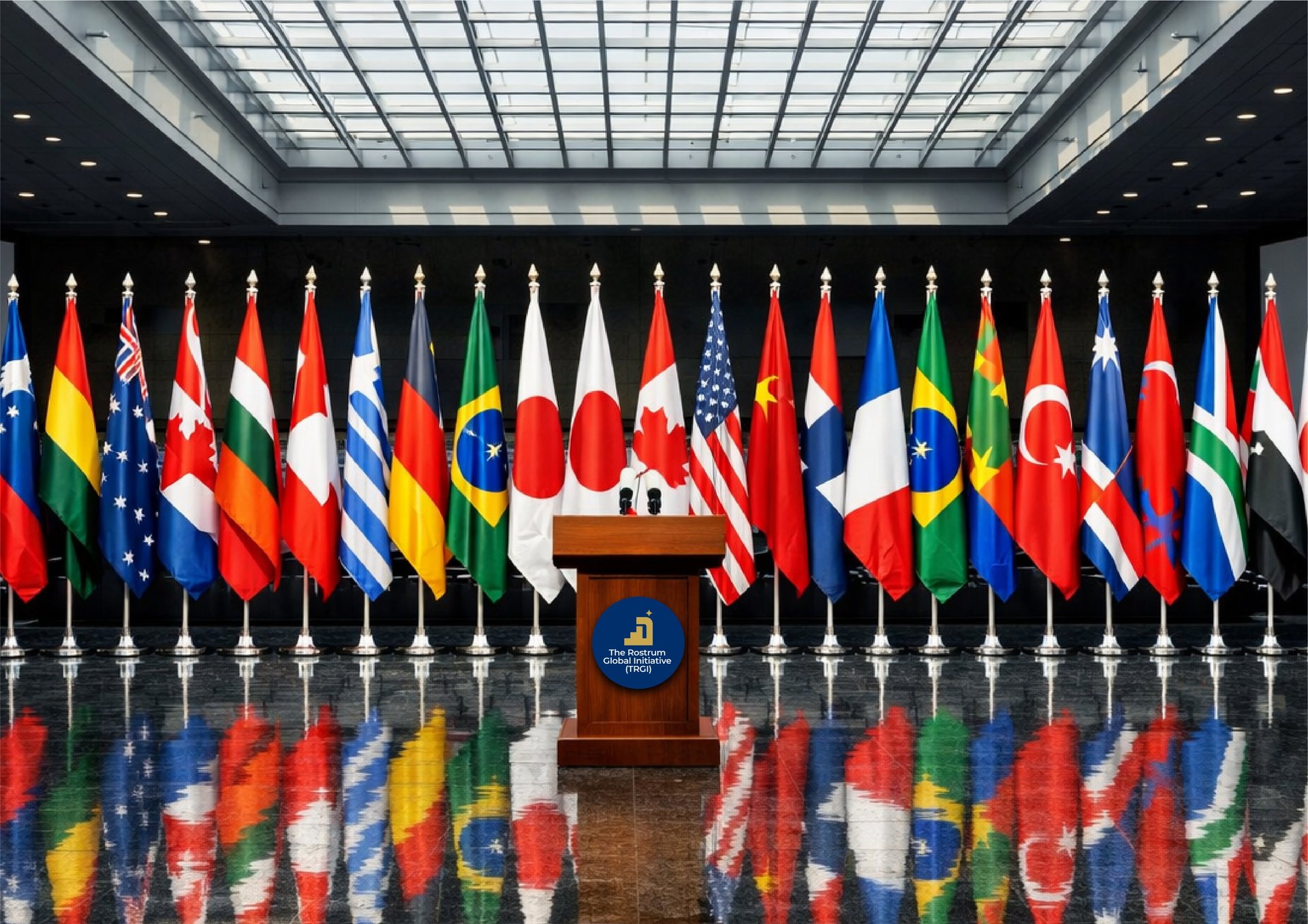 a bunch of flags that are flying in the air