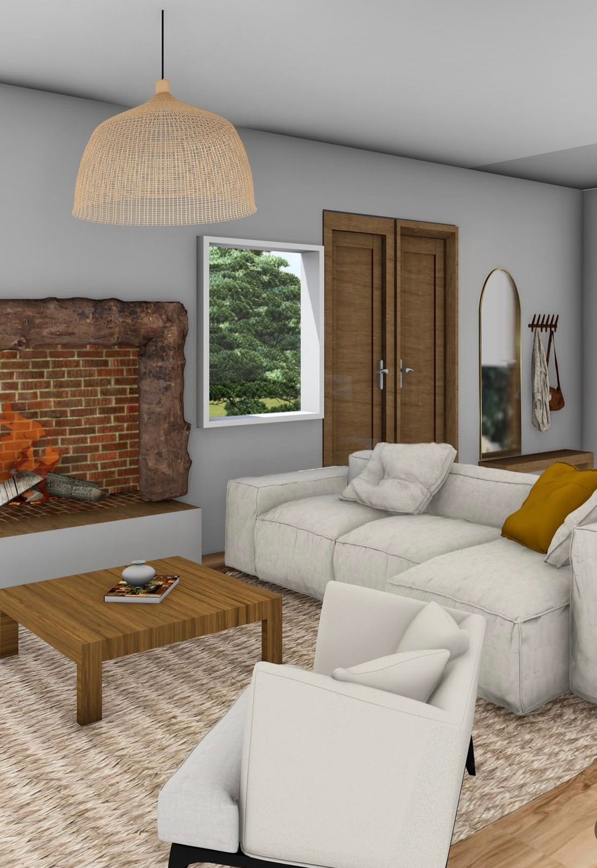 an abstract photo of a curved building with a blue sky in the background