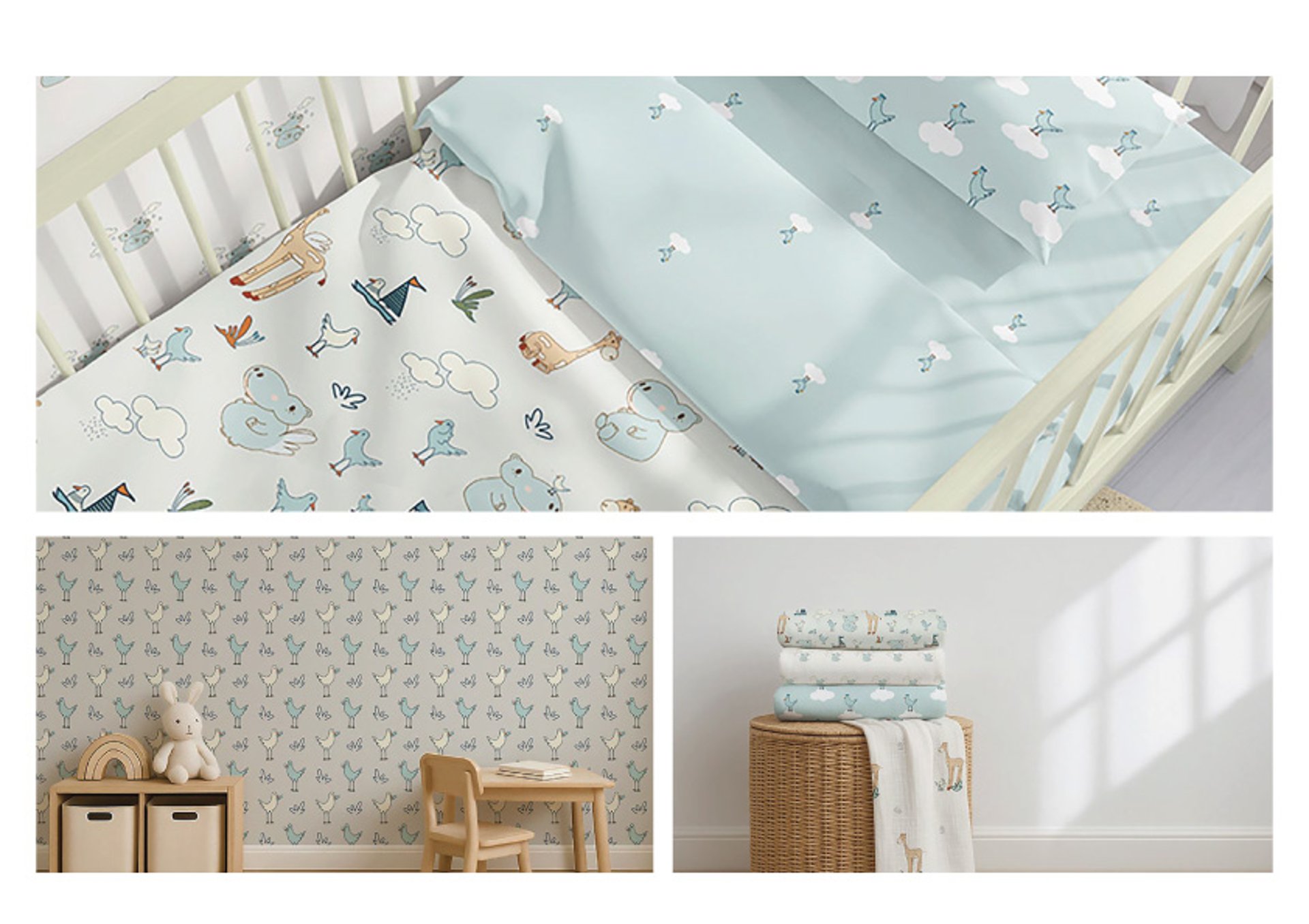 black and white bed linen