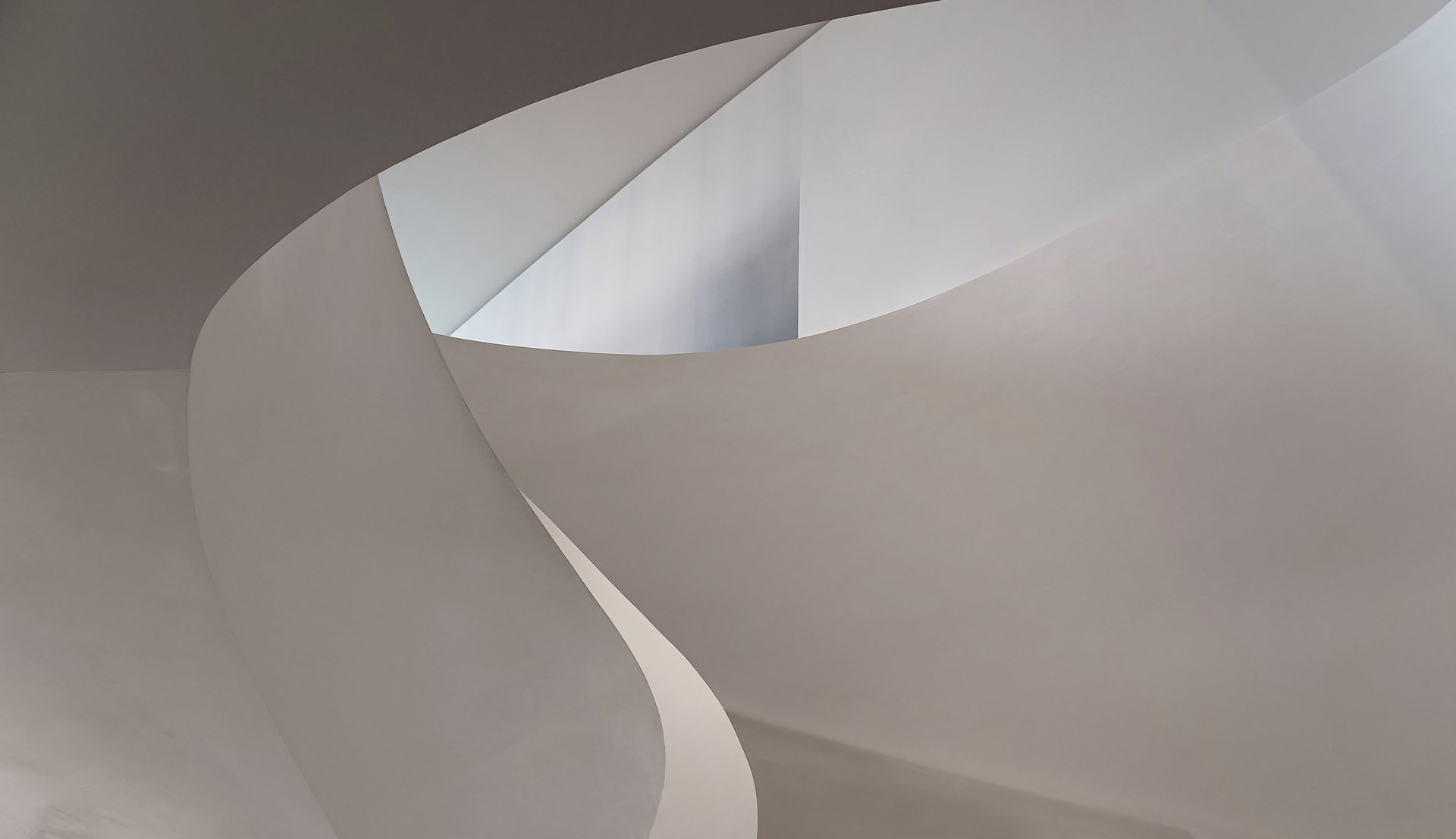 photography of white concrete stairs
