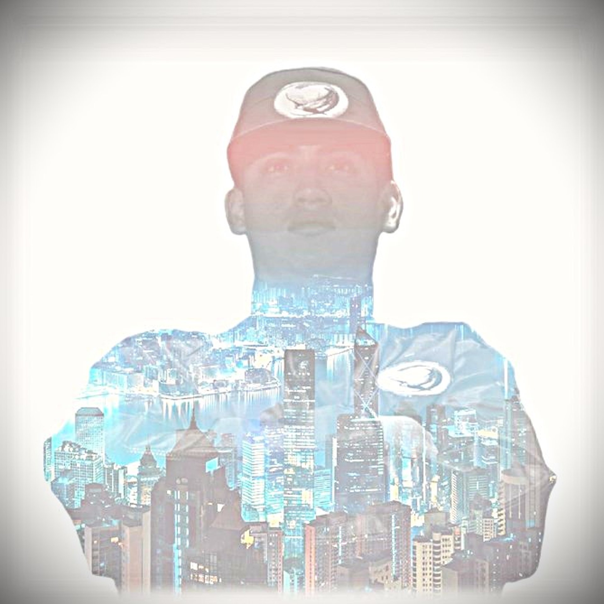 Silhouette of a person against a bright background