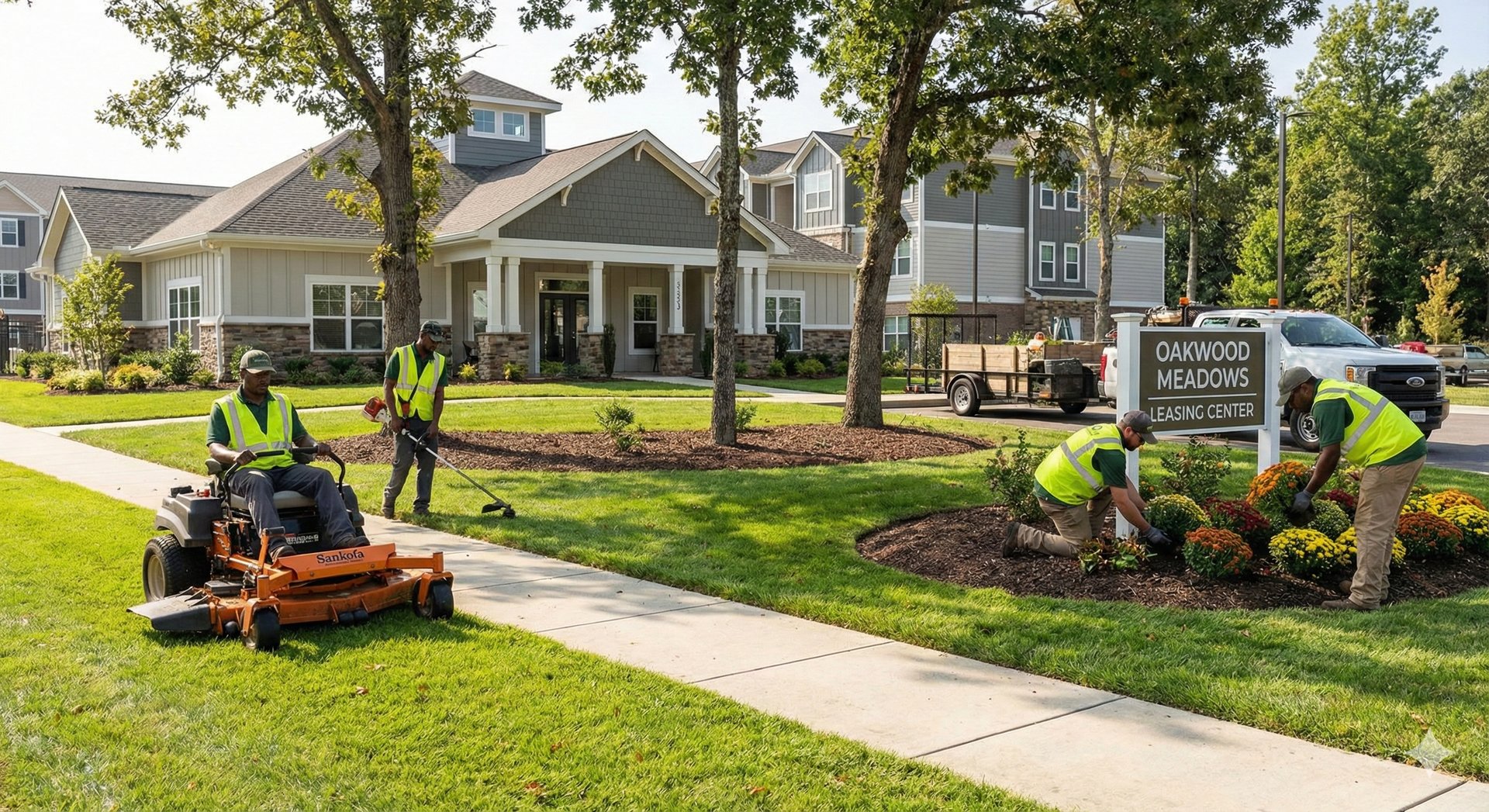 The shadow of a tree on the grass